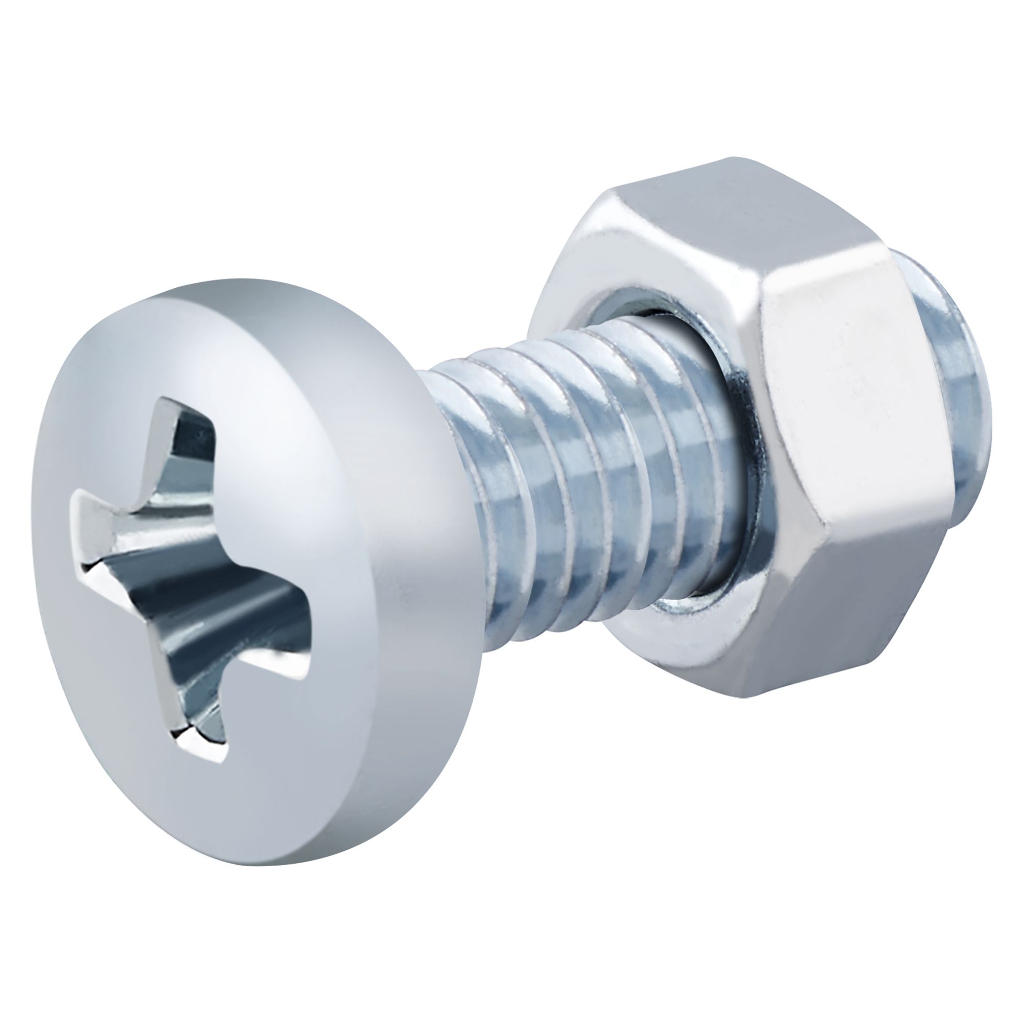 M5 Pan head set screw & nut (L) 12mm, Pack of 20 | Departments | DIY at B&Q