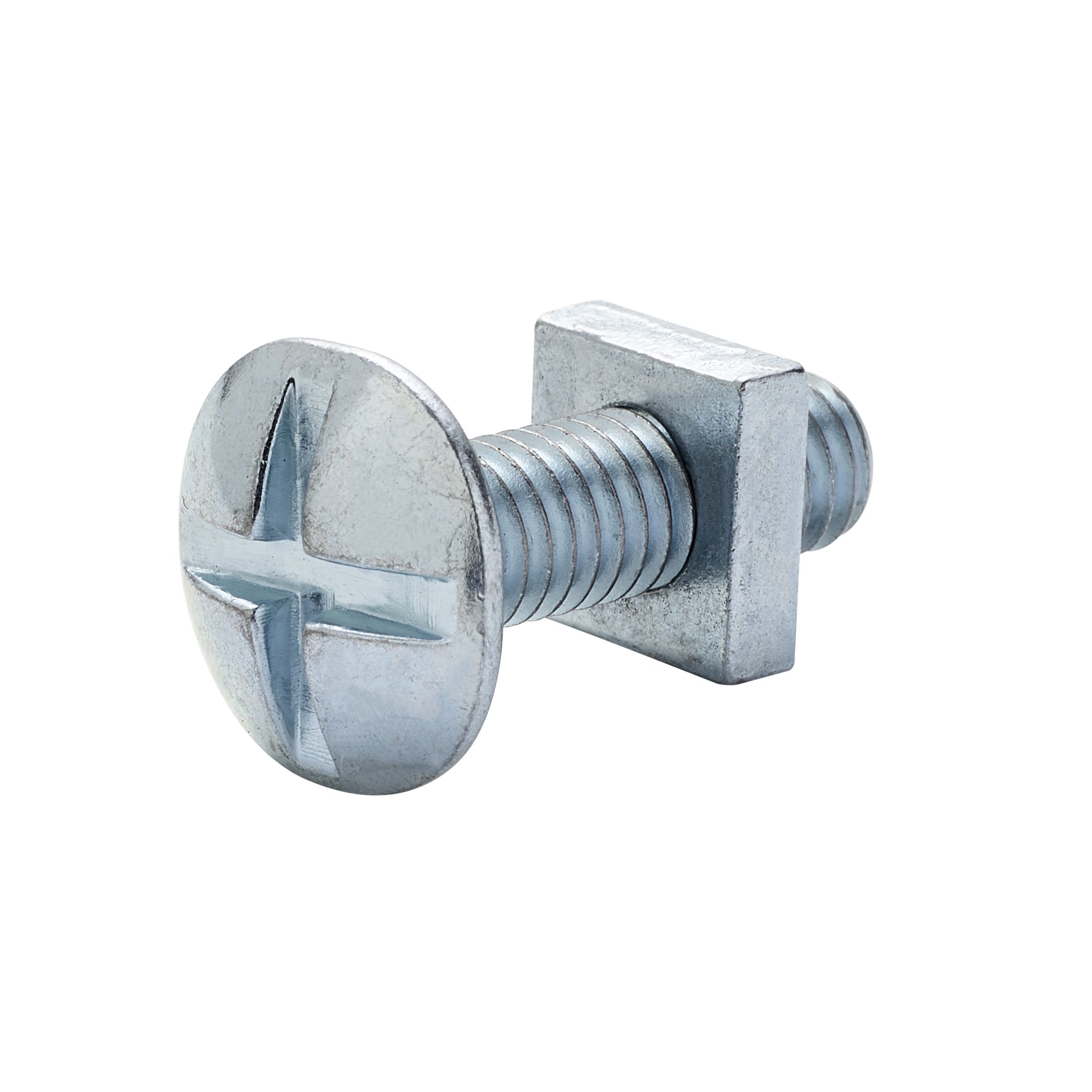 M6 Roofing bolt & square nut (L) 20mm, Pack of 10 Departments DIY