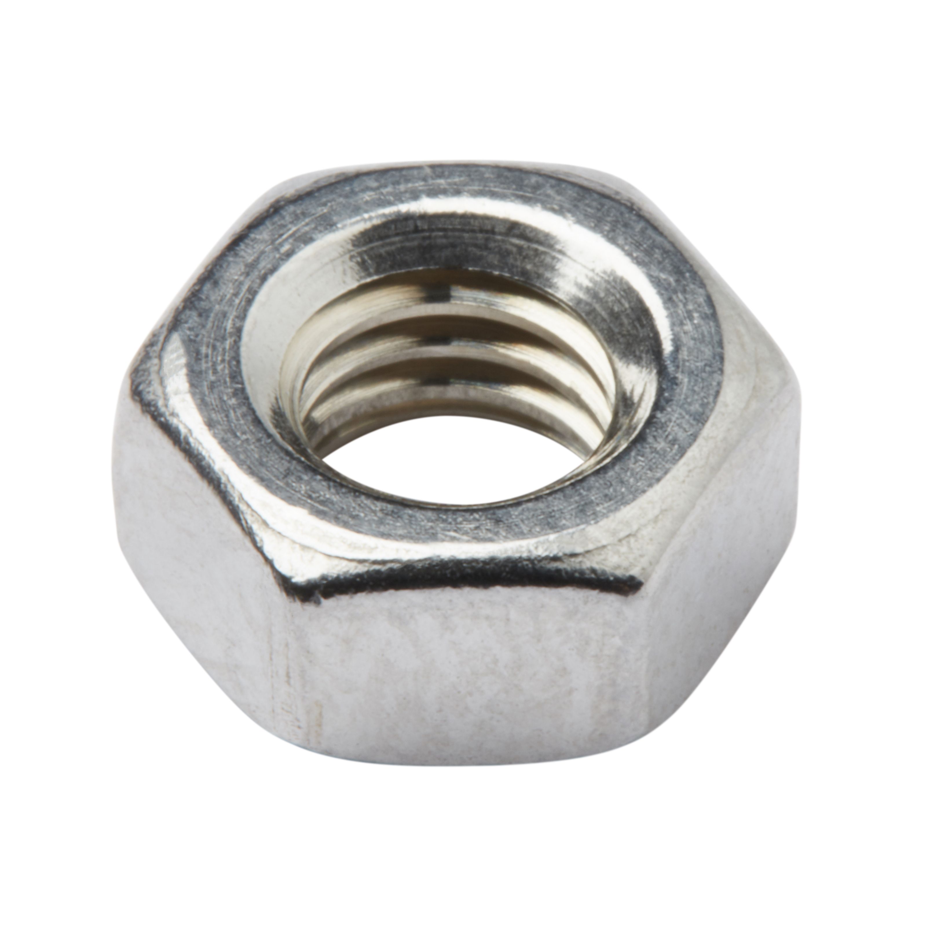 Diall M6 Stainless steel Hex lock nut, Pack of 10 Departments DIY