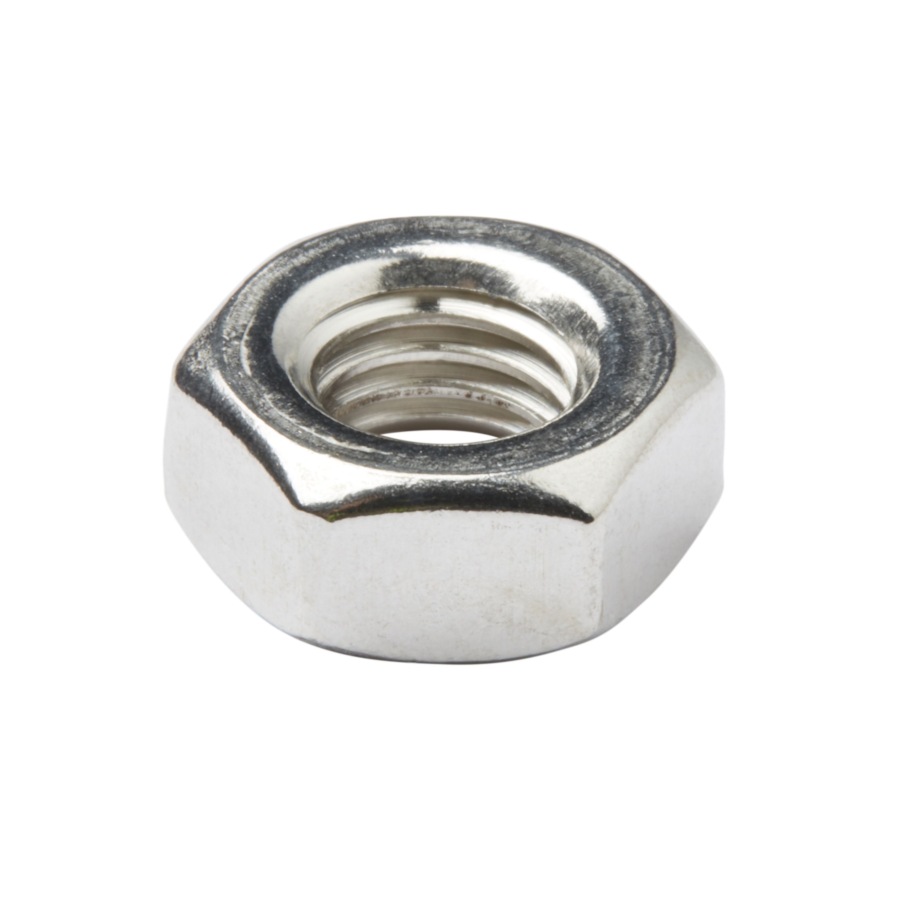 Diall M10 Stainless steel Hex lock nut, Pack of 10 Departments DIY
