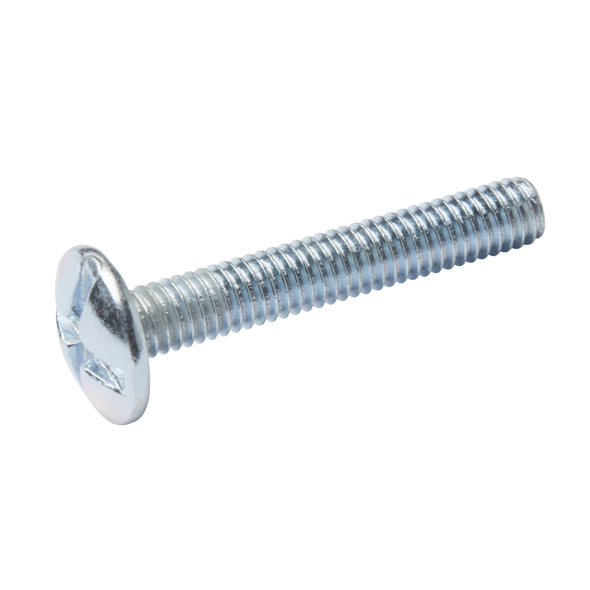 Diall Zinc Plated Carbon Steel Drawer Knob Screw (Dia)4mm (L)25mm, Pack ...