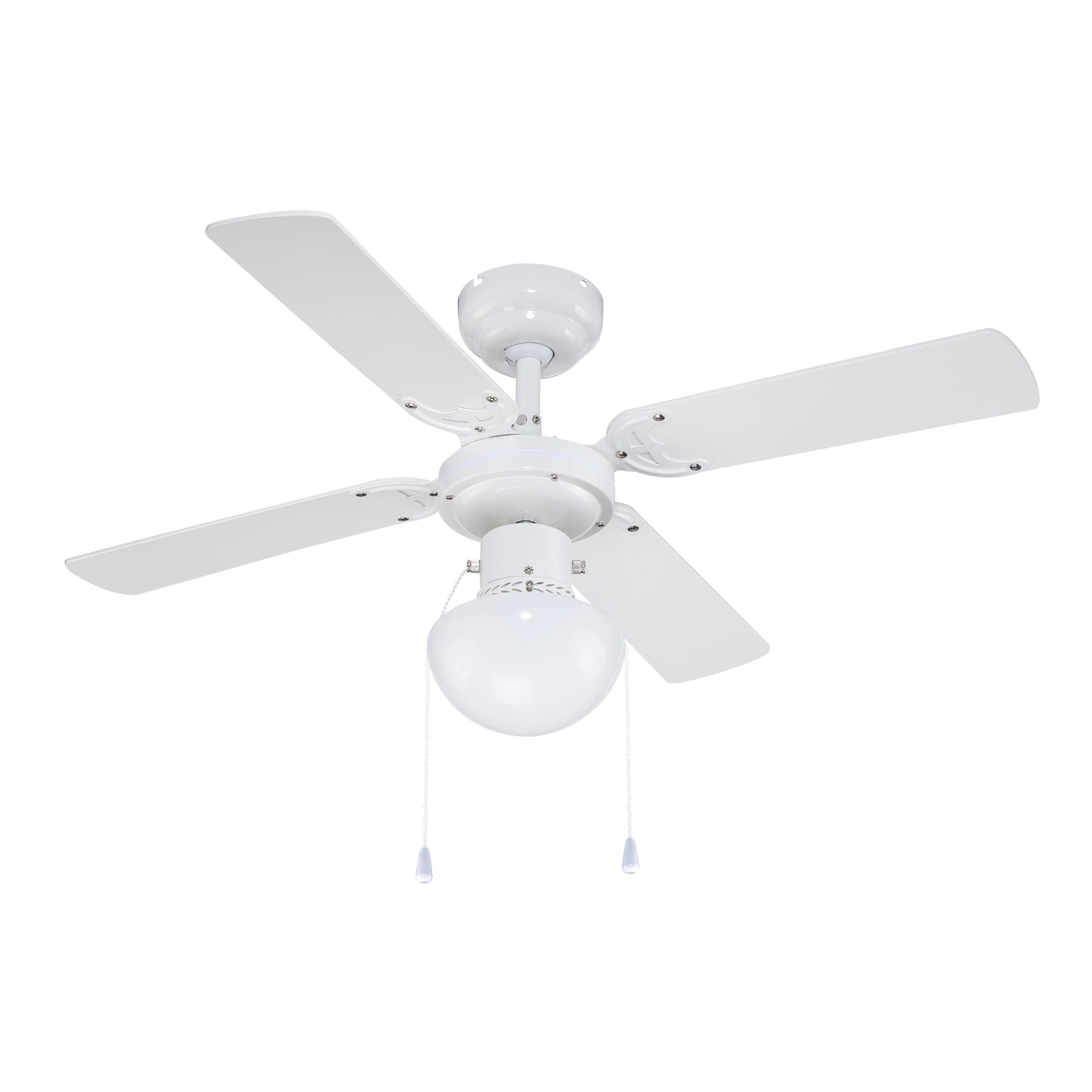 White Matt Ceiling fan light | Departments | DIY at B&Q