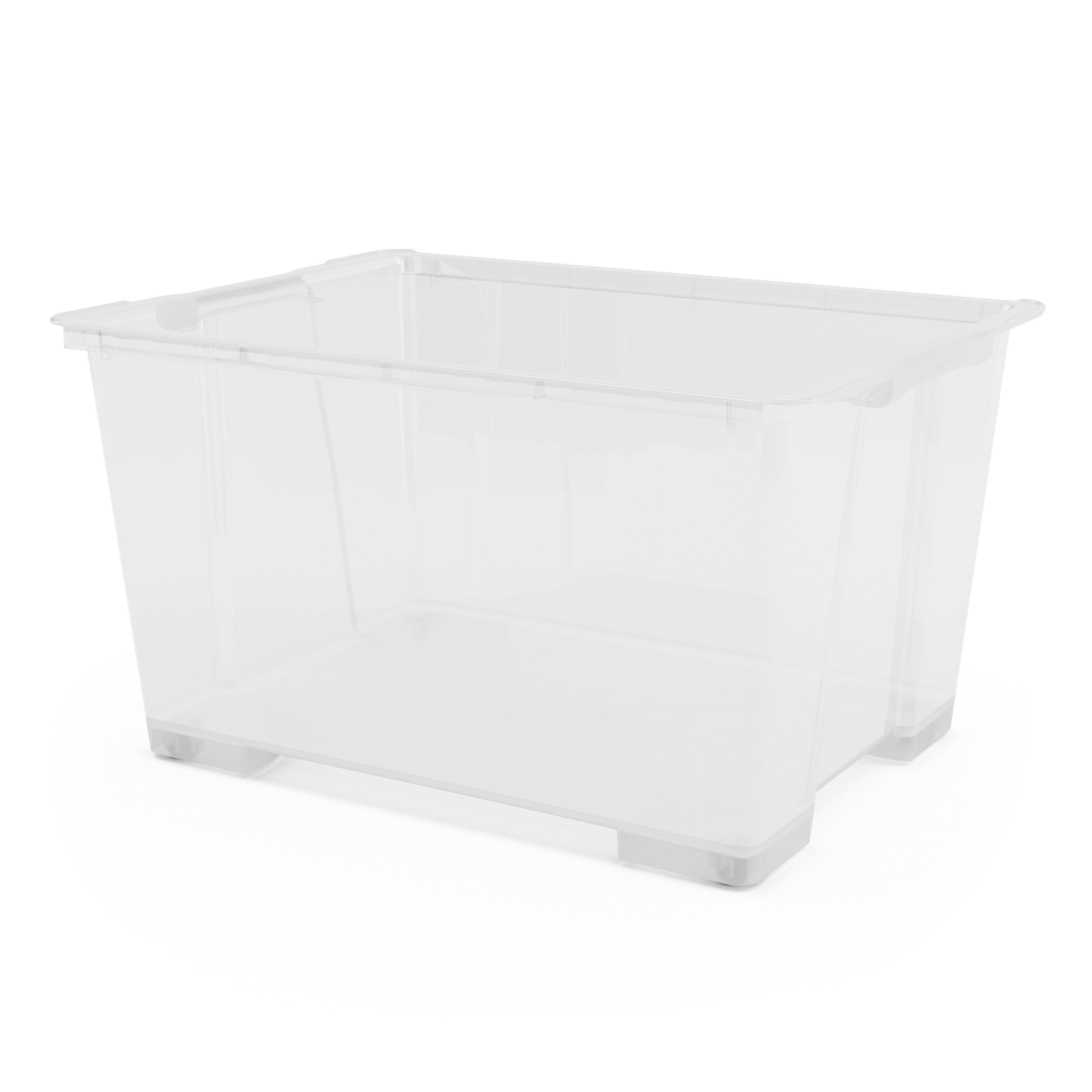 Kaze Clear 138L Plastic XXXL Storage box | Departments | DIY at B&Q