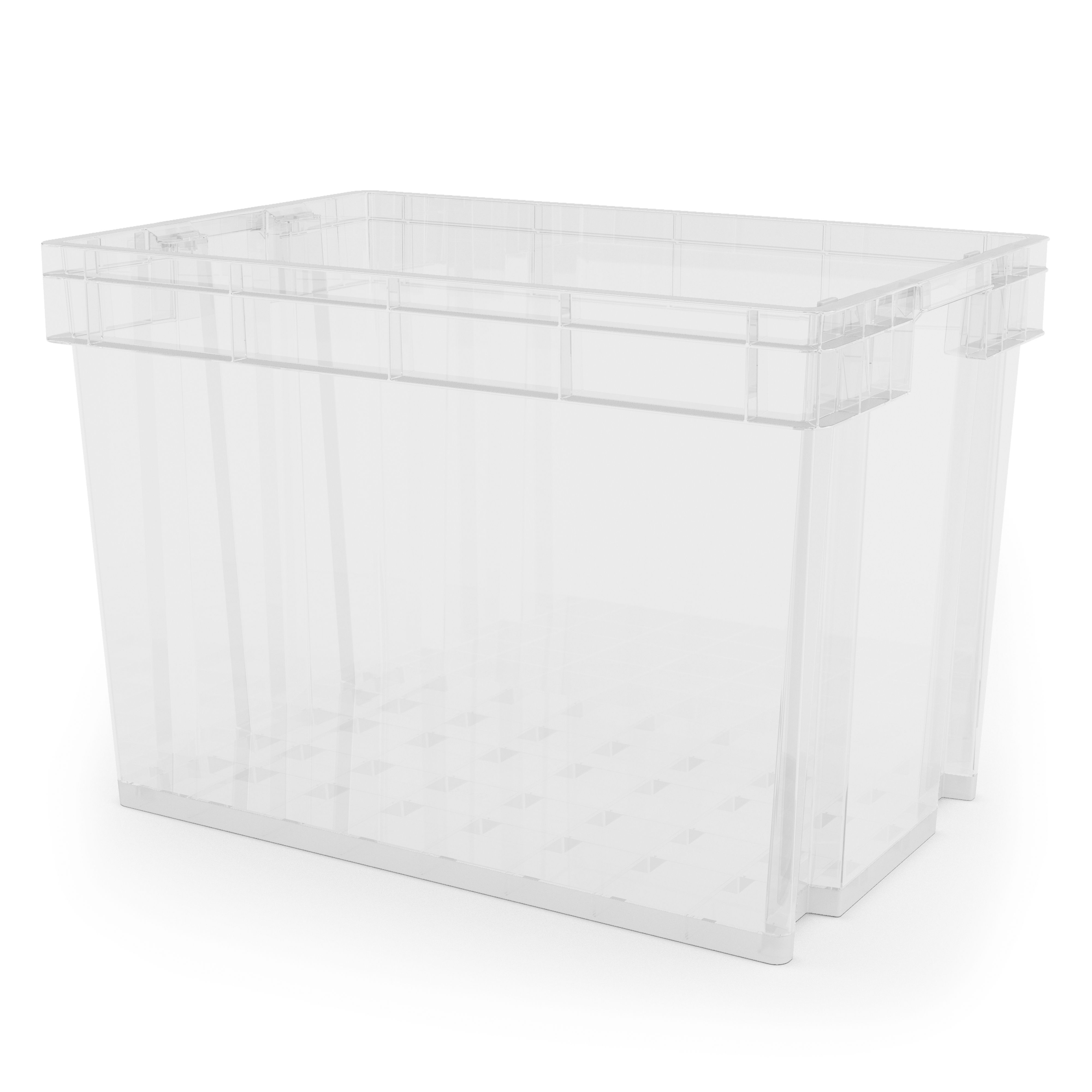 Xago Heavy Duty Clear 68l Plastic Xl Stackable Storage Box