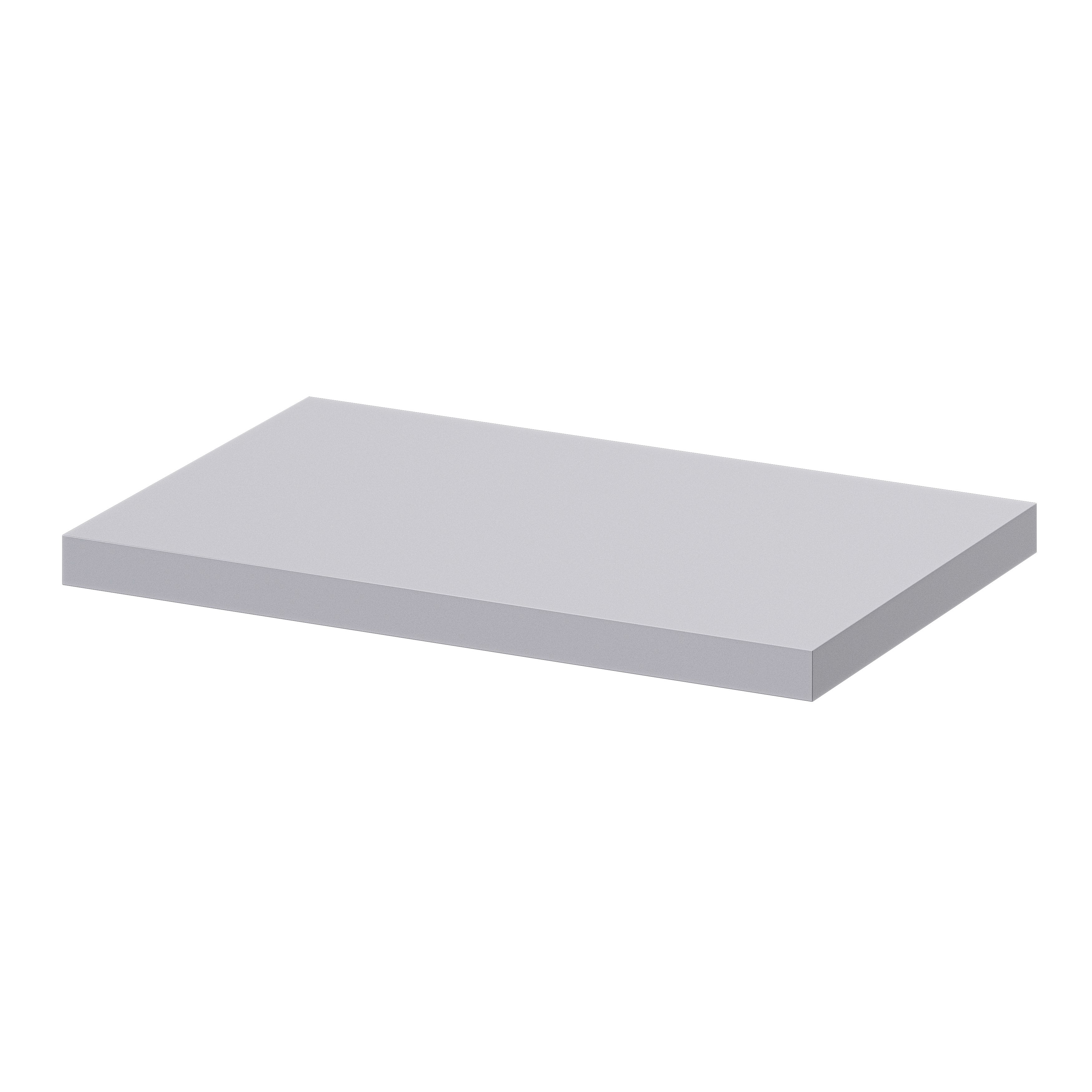 Rigga Light grey Shelf board (L)300mm (D)190mm Departments DIY at B&Q