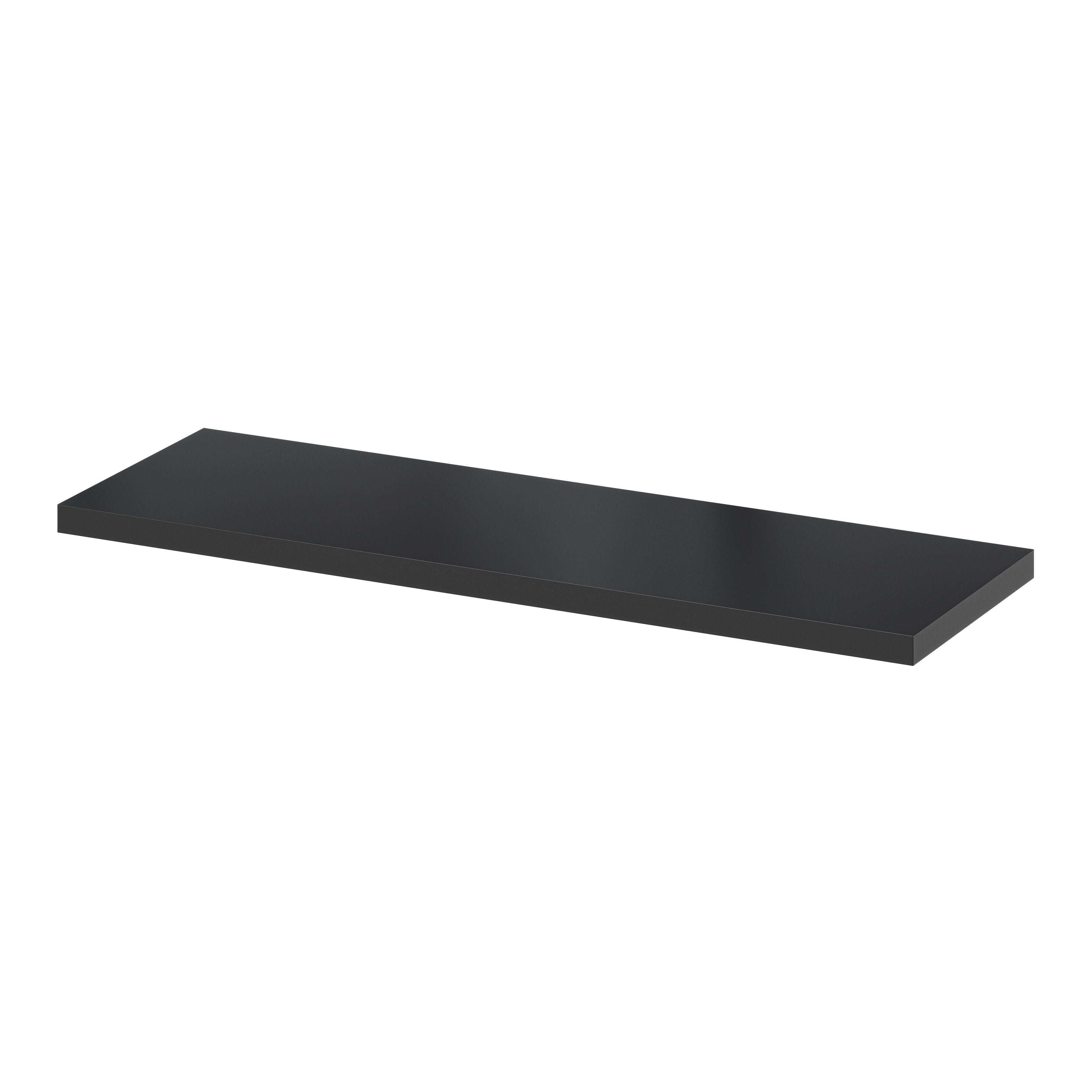 Rigga Black Shelf board (L)600mm (D)190mm | Departments | DIY at B&Q