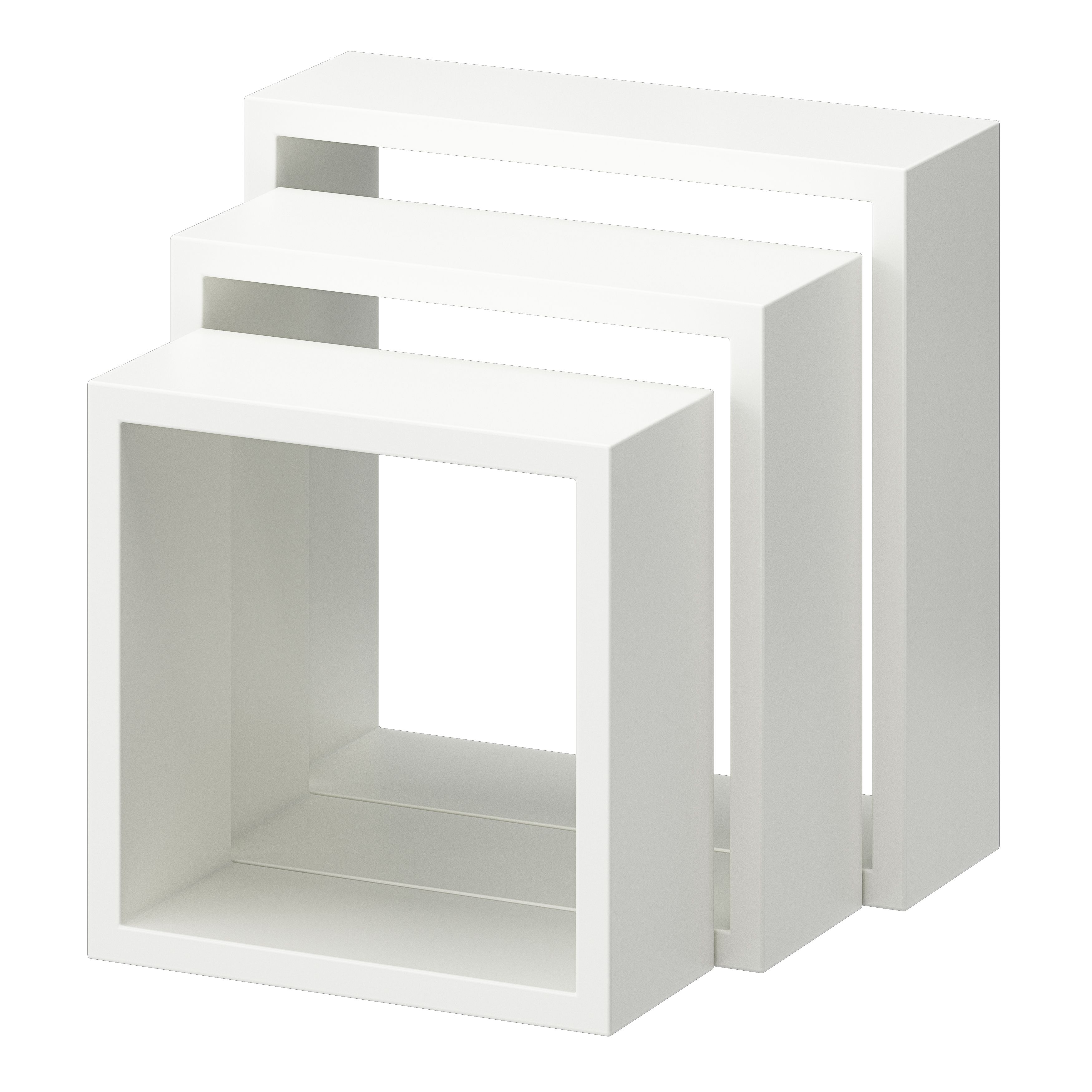 Form Rigga White Cube shelves, Set of 3 Departments DIY at B&Q