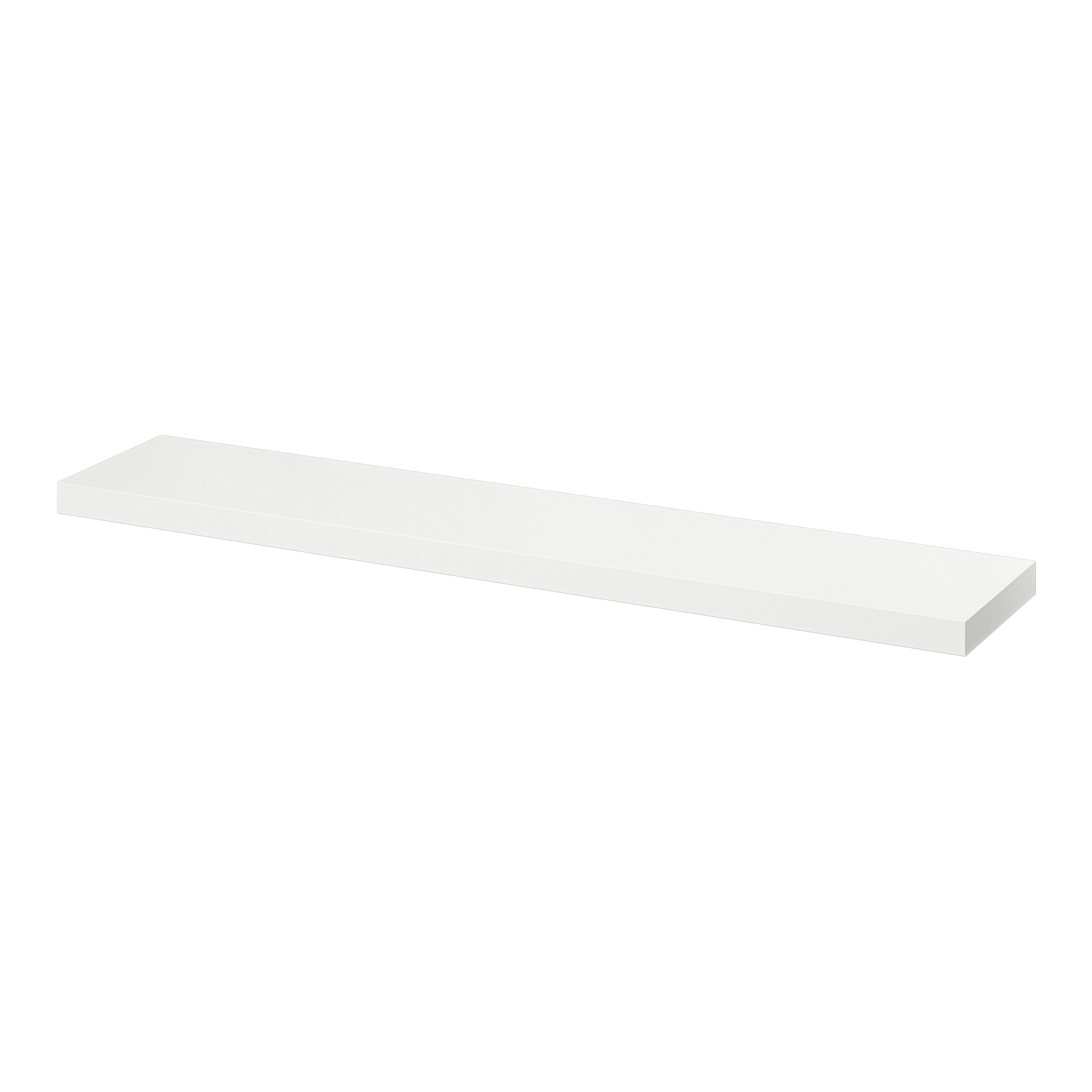 Cusko White Floating shelf (L)1180mm (D)235mm Departments DIY at B&Q