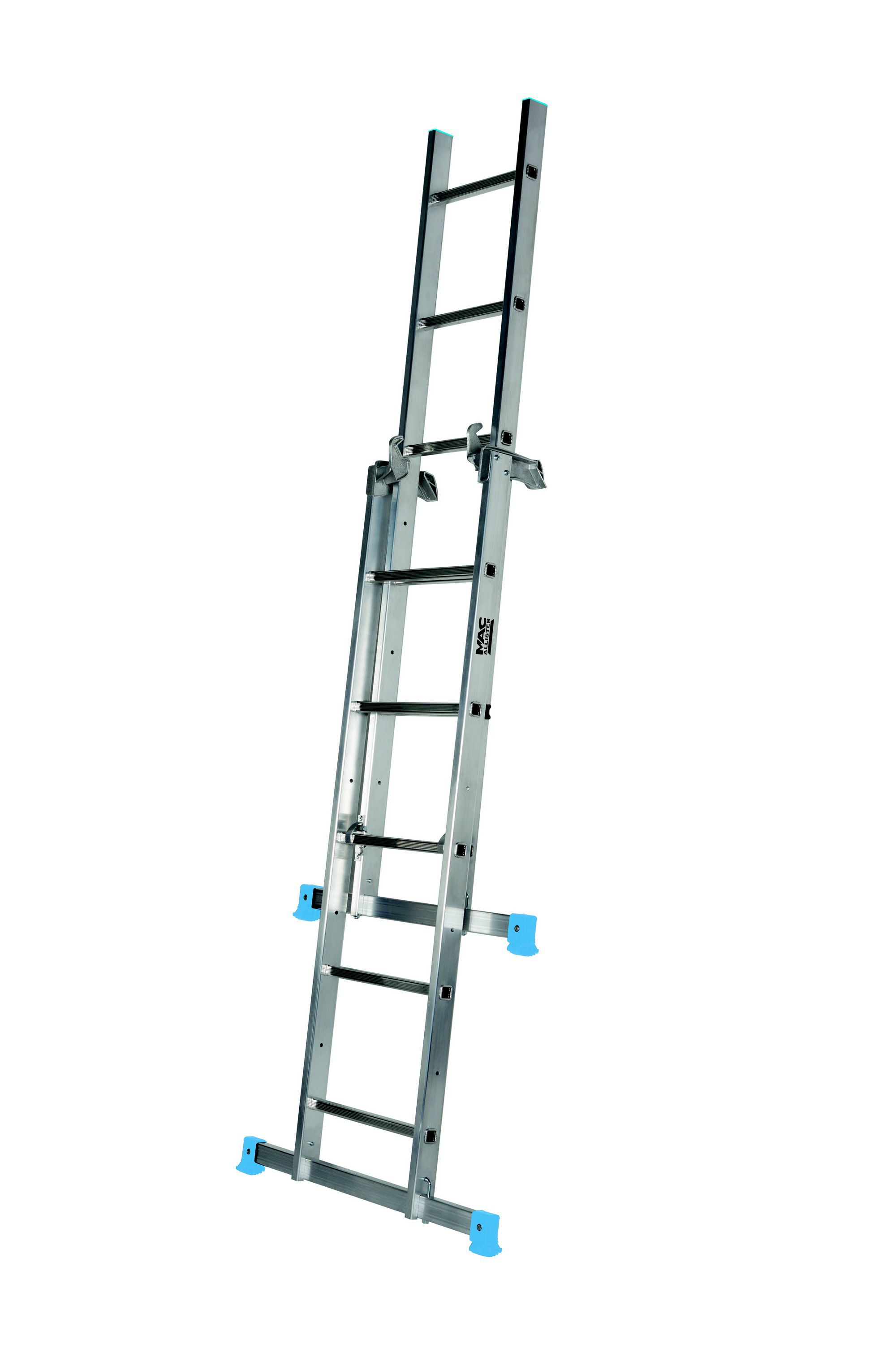 Mac Allister 3way 11 tread Combination Ladder Departments DIY at B&Q