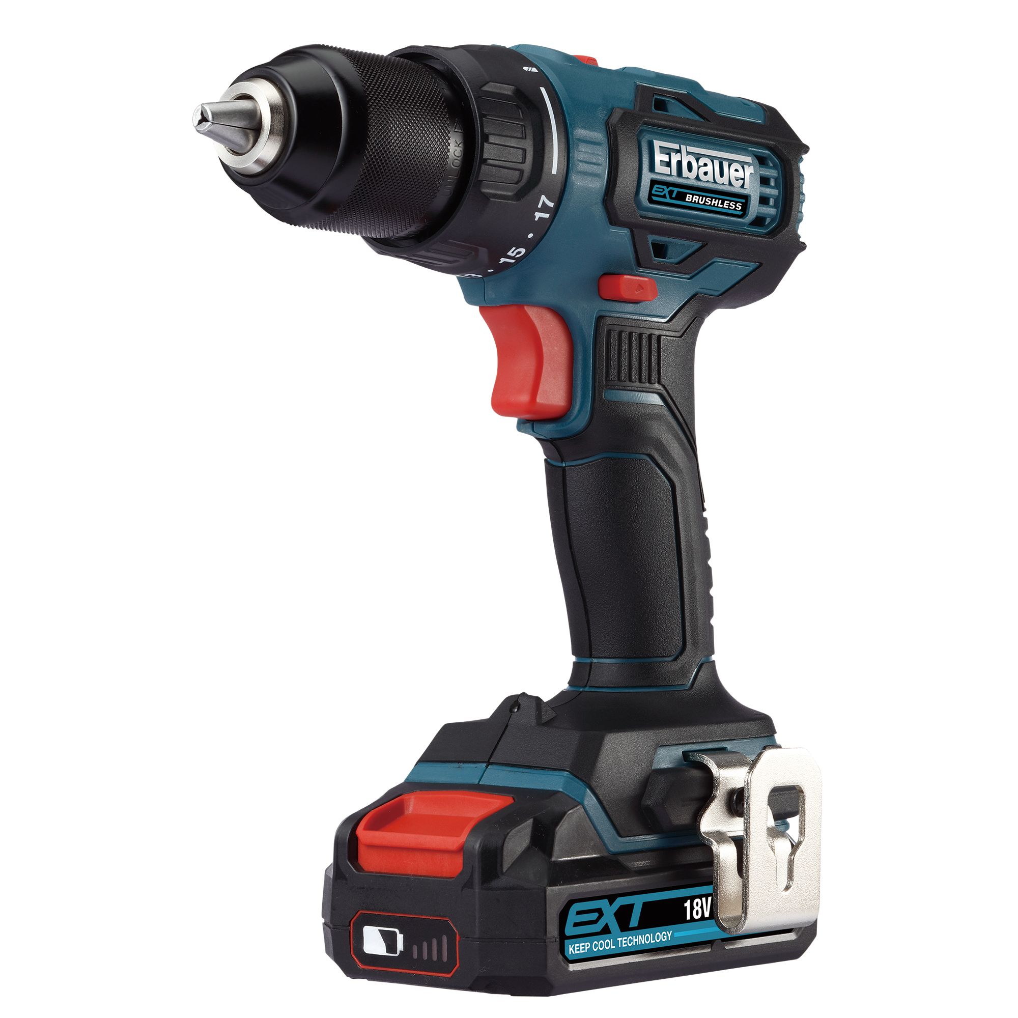 Erbauer EXT 4Ah Lithiumion Drill driver 1 battery EDD18Li2