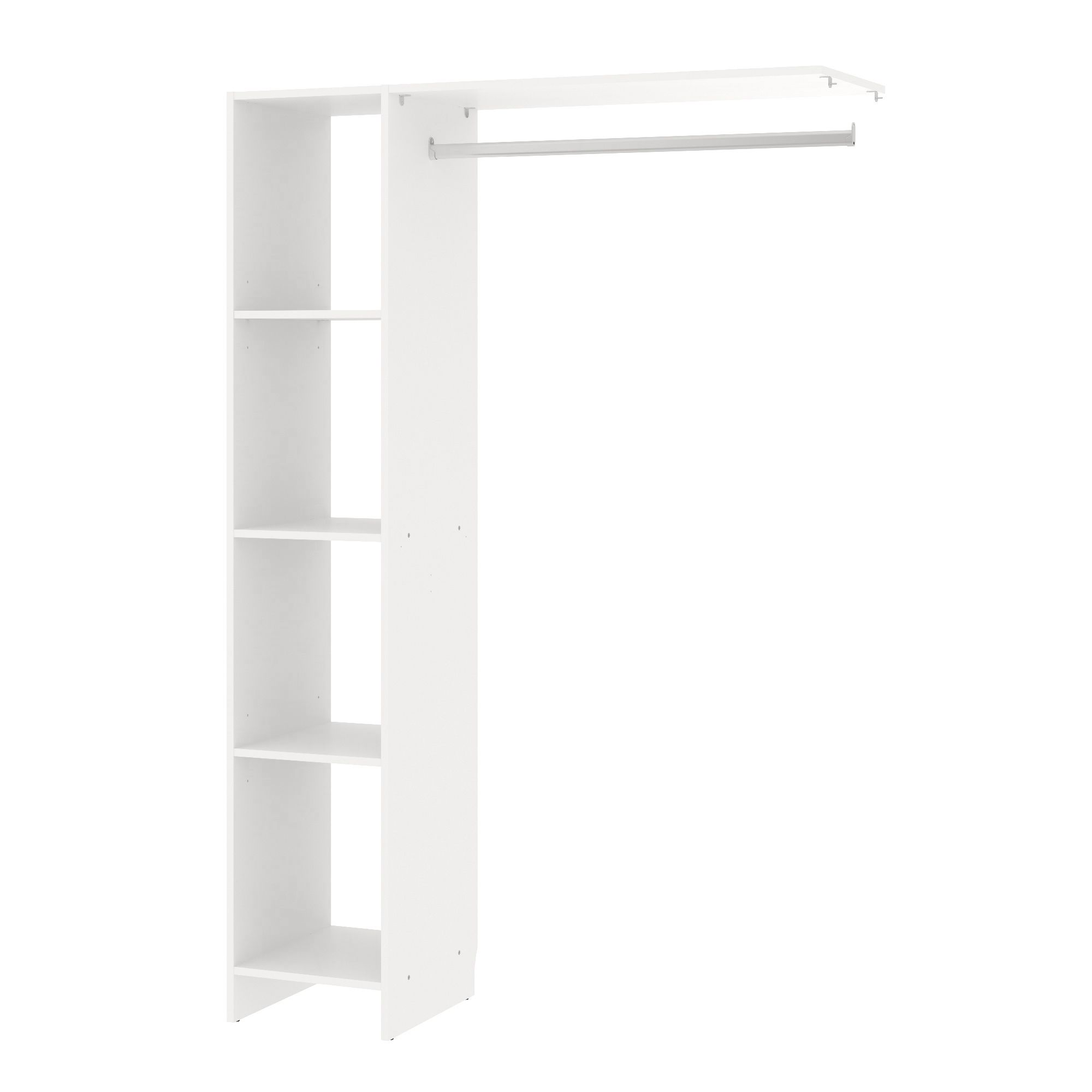 Form Pole White Matt Wardrobe Dressing Kit (H)1804mm (W)1200mm