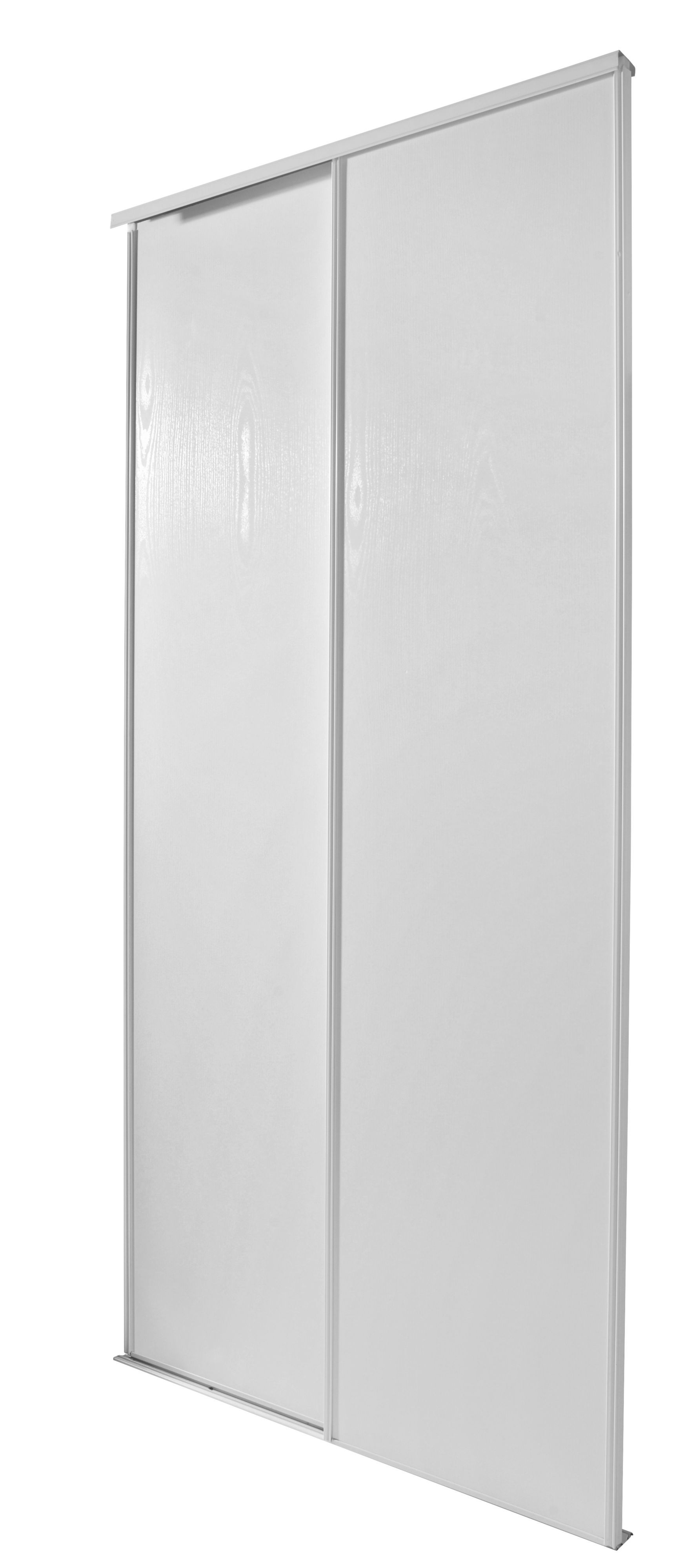 Blizz White Sliding wardrobe door kit (H)2260 mm (W)1200mm, Pack of 2