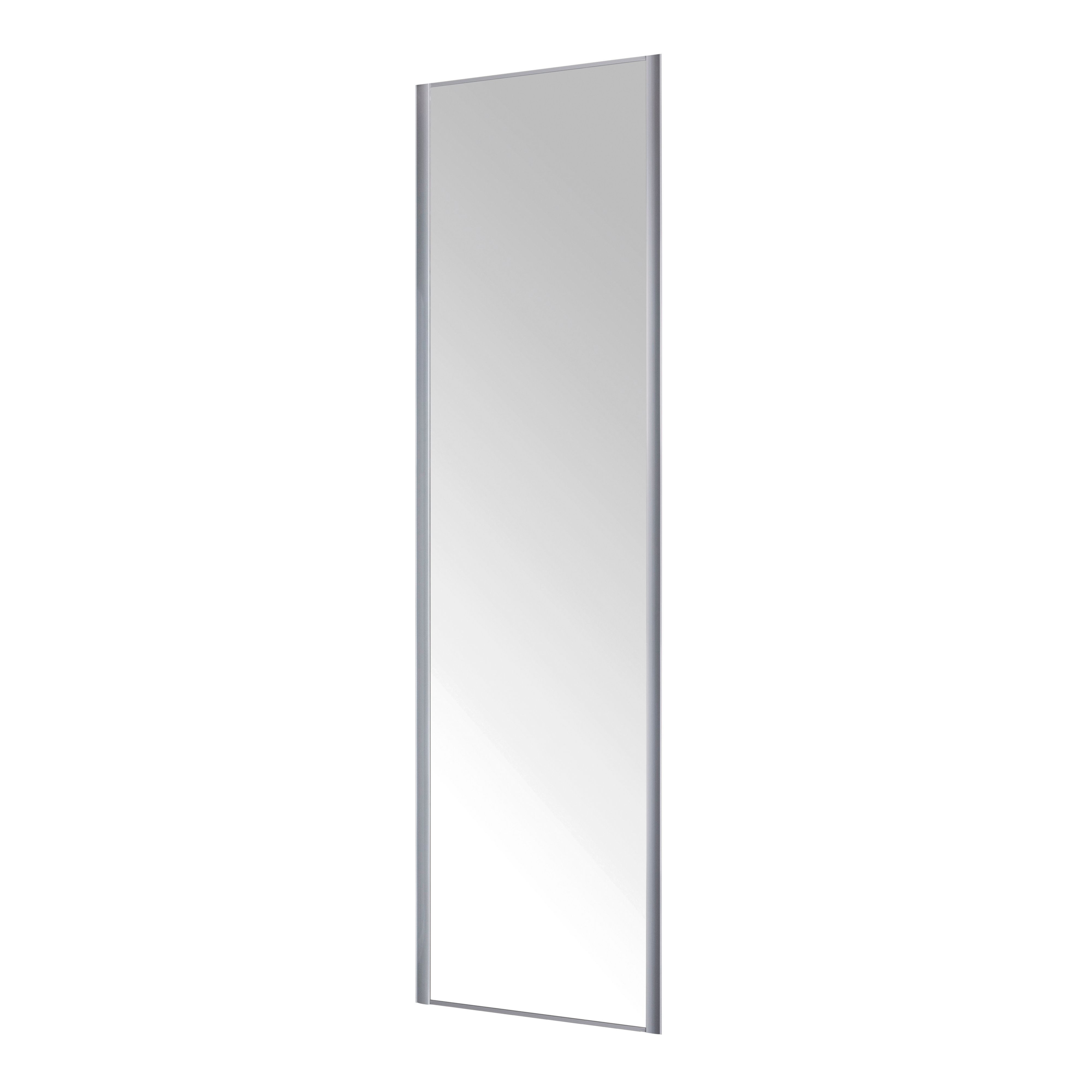 Valla Mirrored Silver Effect Sliding Wardrobe Door H 2260 Mm W