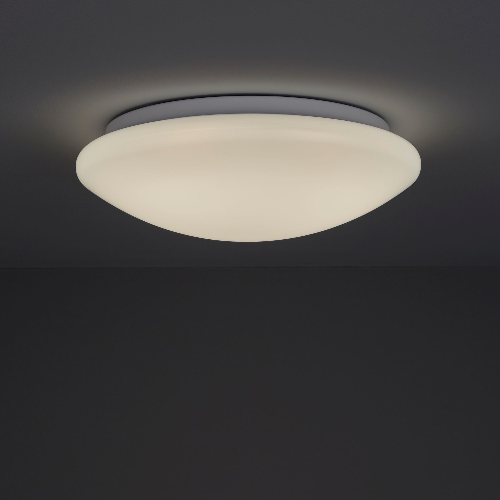 Dea Brushed White Ceiling Light Departments Diy At B Q