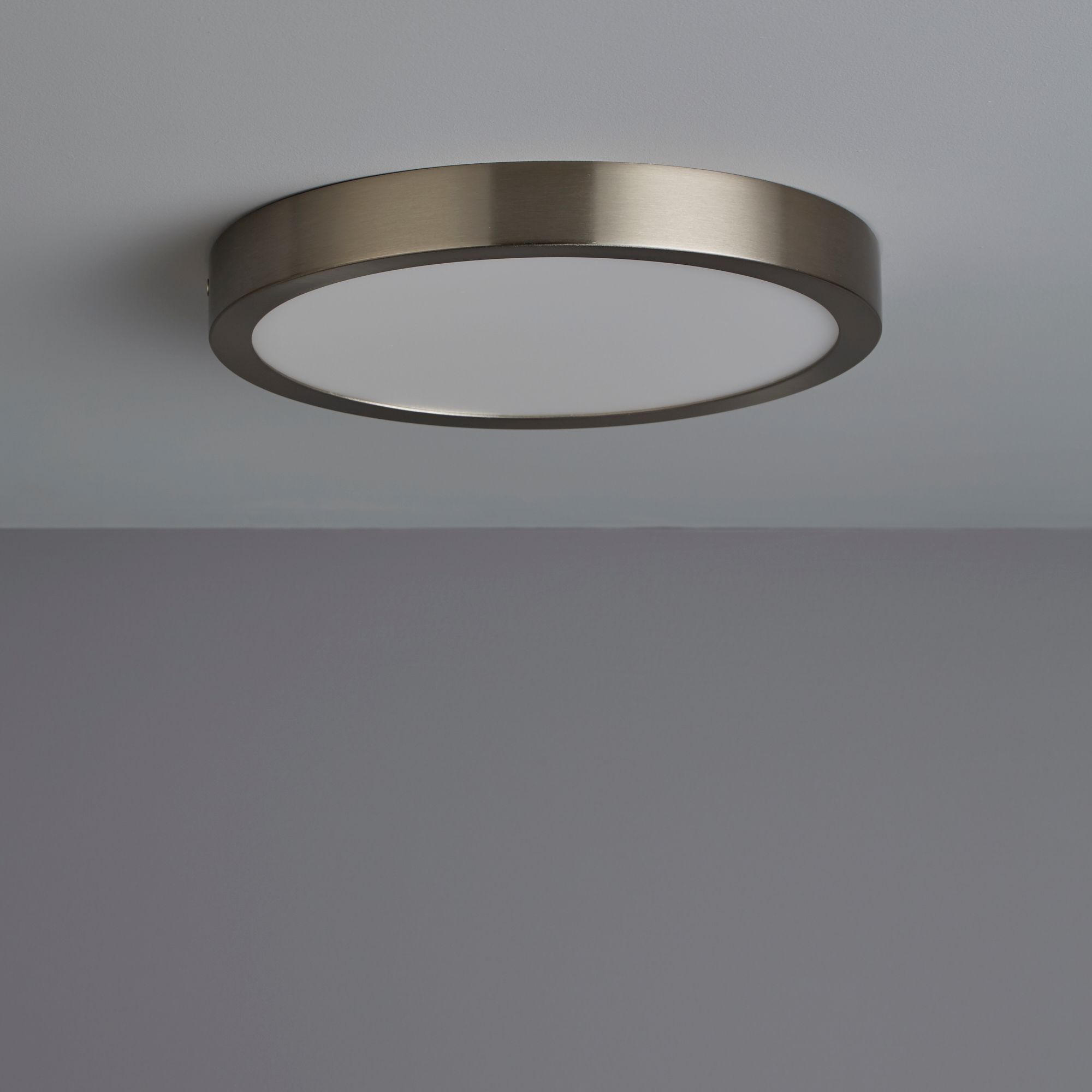 Aius Brushed chrome Ceiling light | Departments | DIY at B&Q