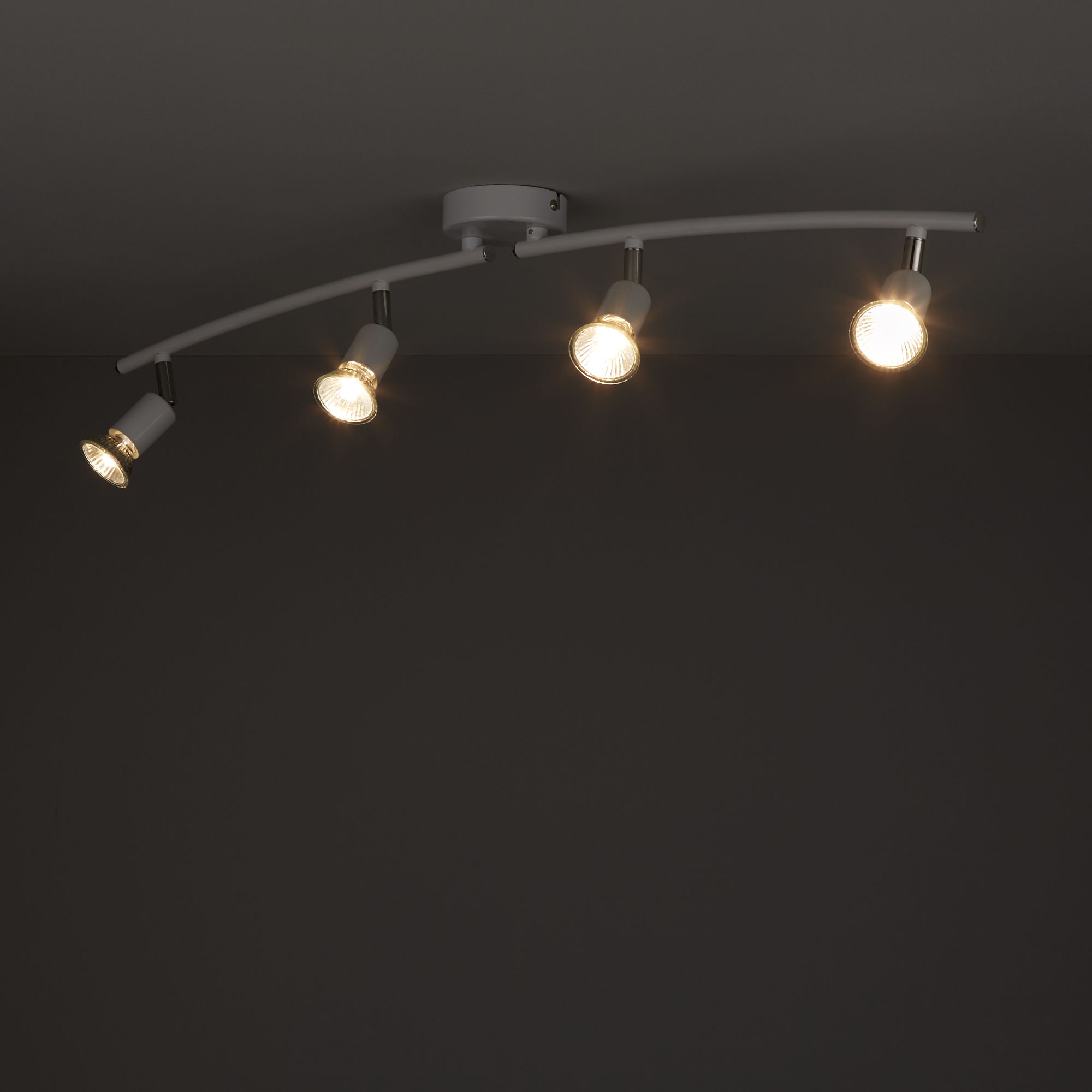 White Mainspowered 4 lamp Spotlight Departments DIY at B&Q