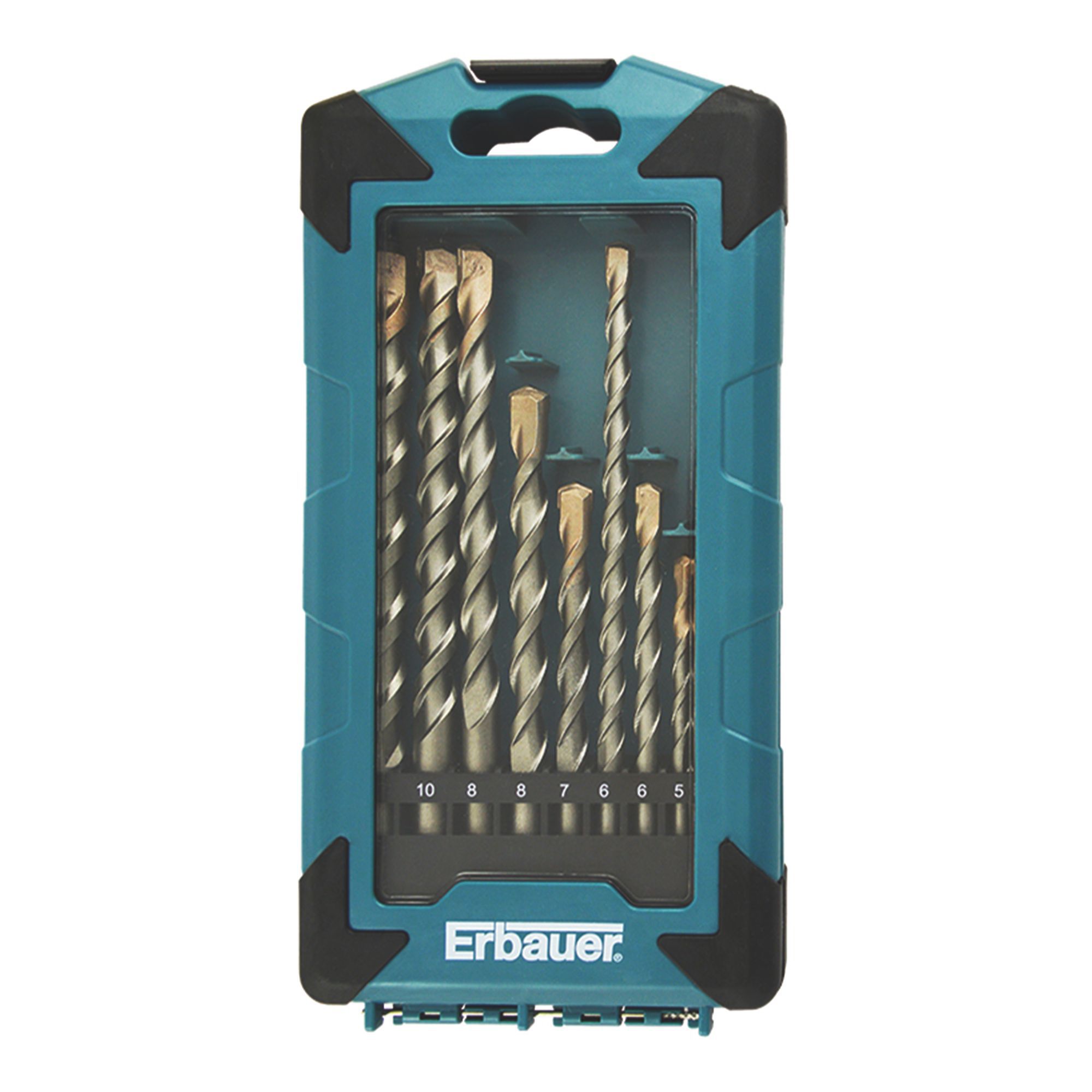 Erbauer 312mm Masonry drill bit set, 10 Pieces Departments TradePoint