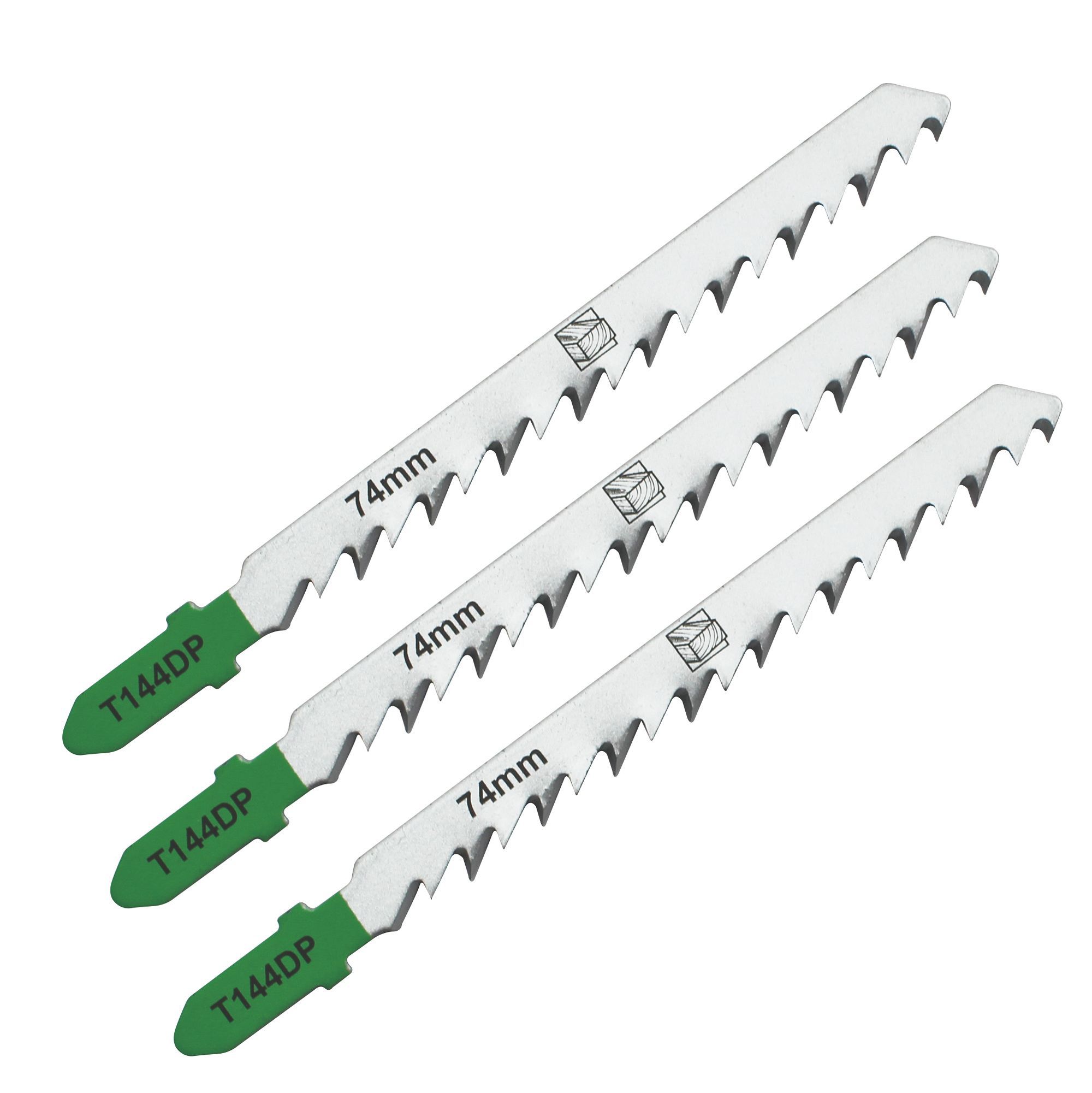 Universal Tshank Jigsaw blades SJG51246 (T144DP) 100mm, Pack of 3