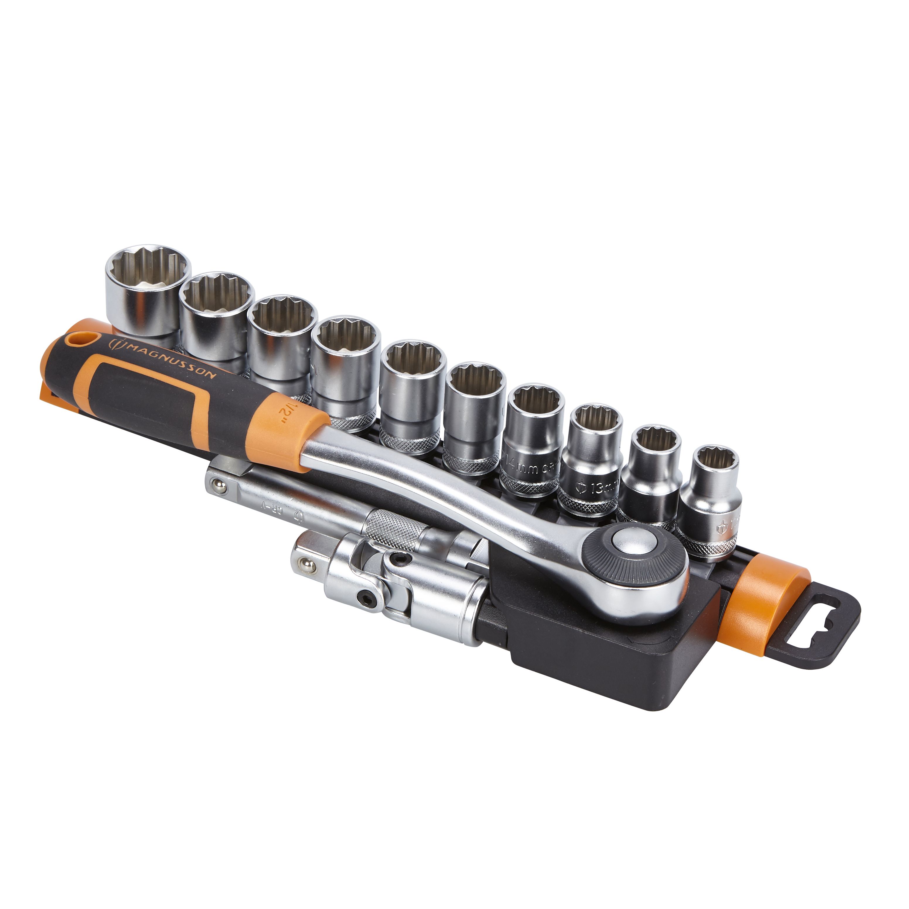 Magnusson 13 piece ½" Standard Socket set Departments DIY at B&Q