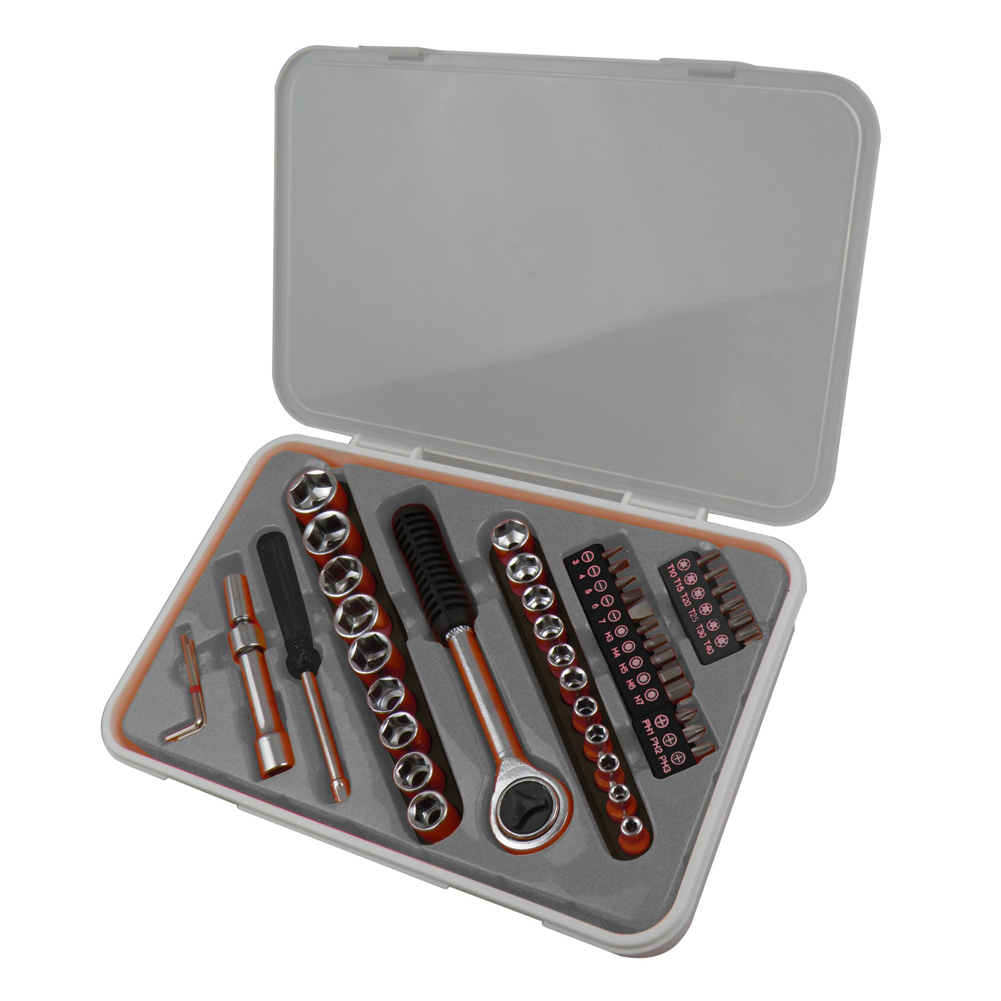 45 piece Standard Socket set | Departments | DIY at B&Q