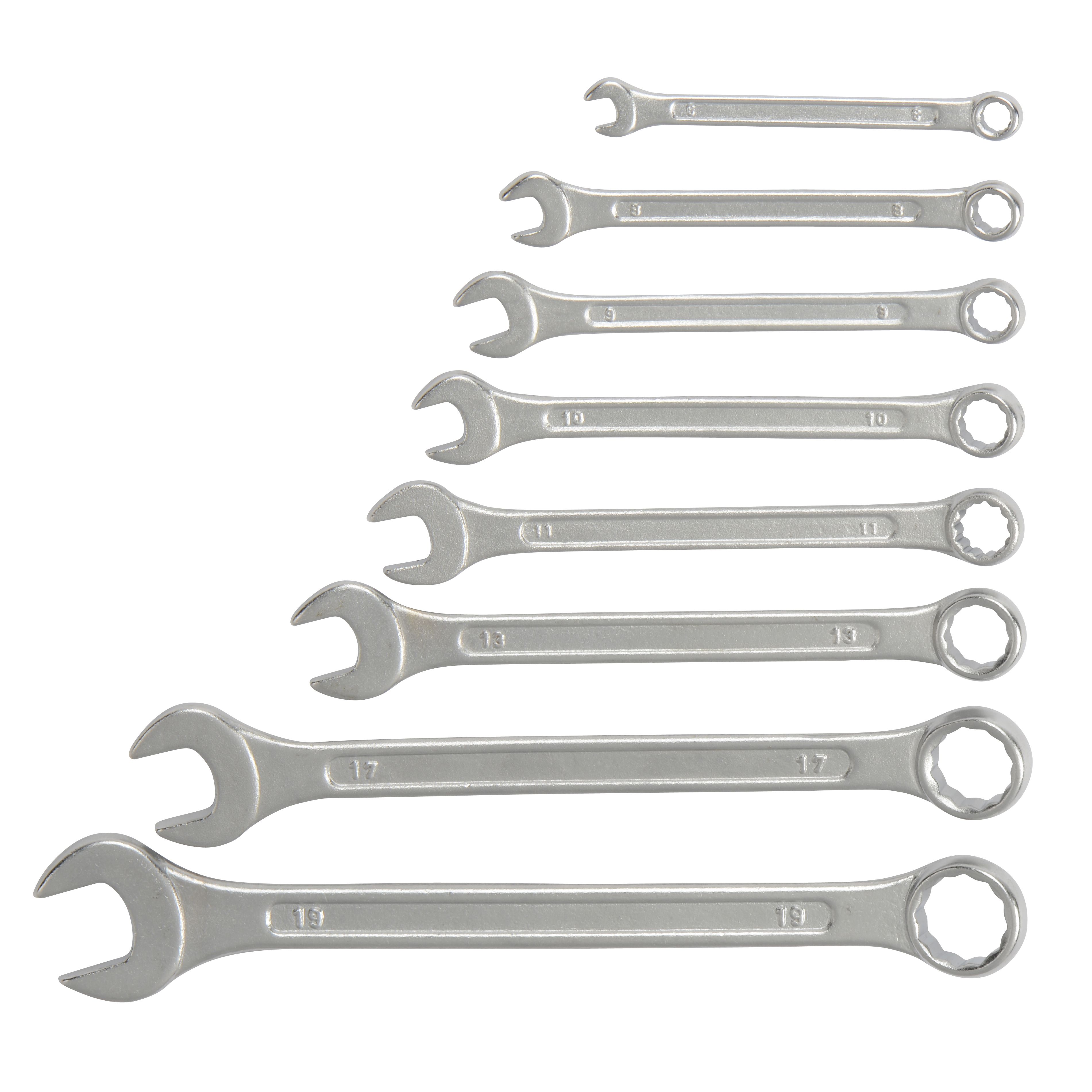 Combination spanners, Set of 8 Departments DIY at B&Q