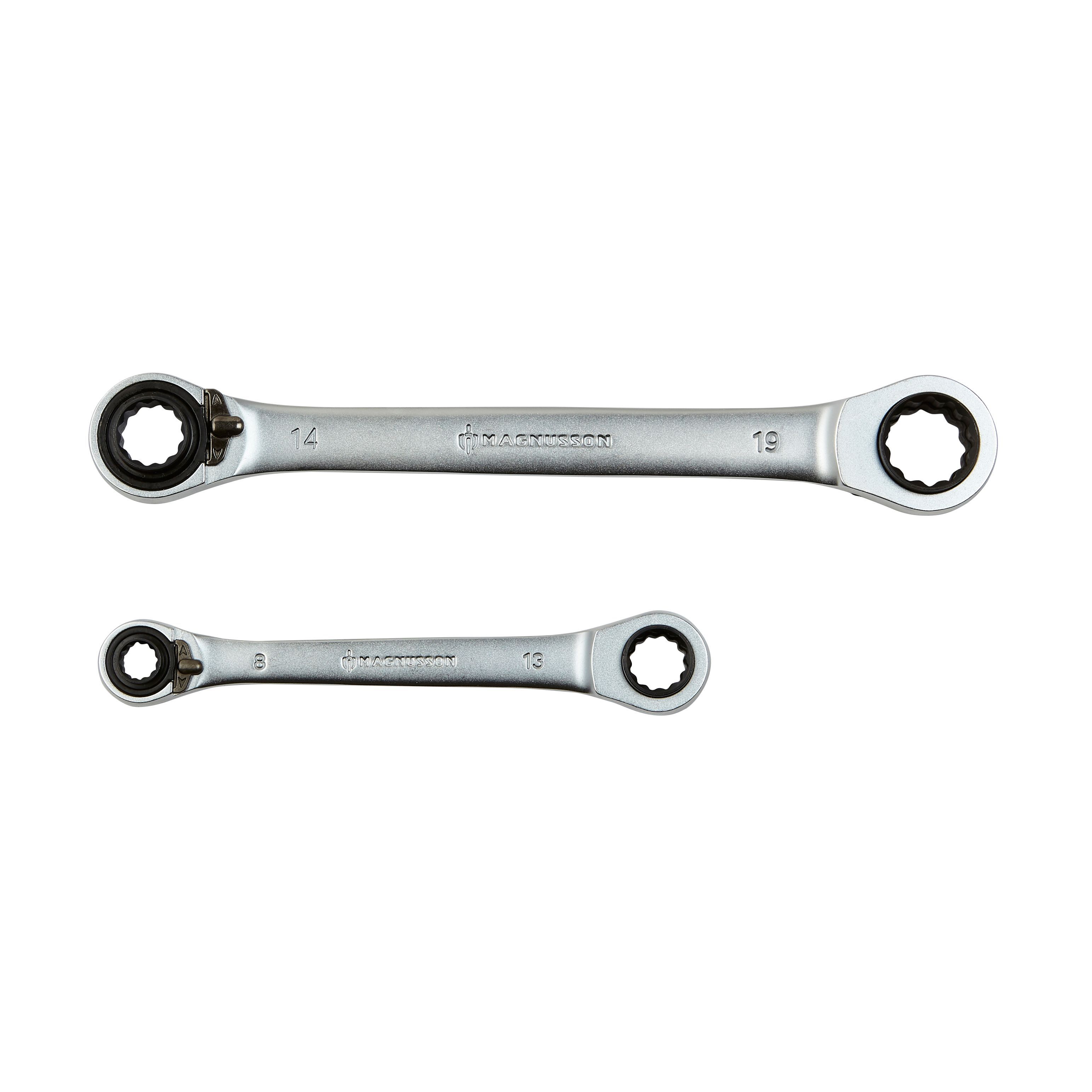 Magnusson Ratchet spanners, Set of 2 Departments DIY at B&Q