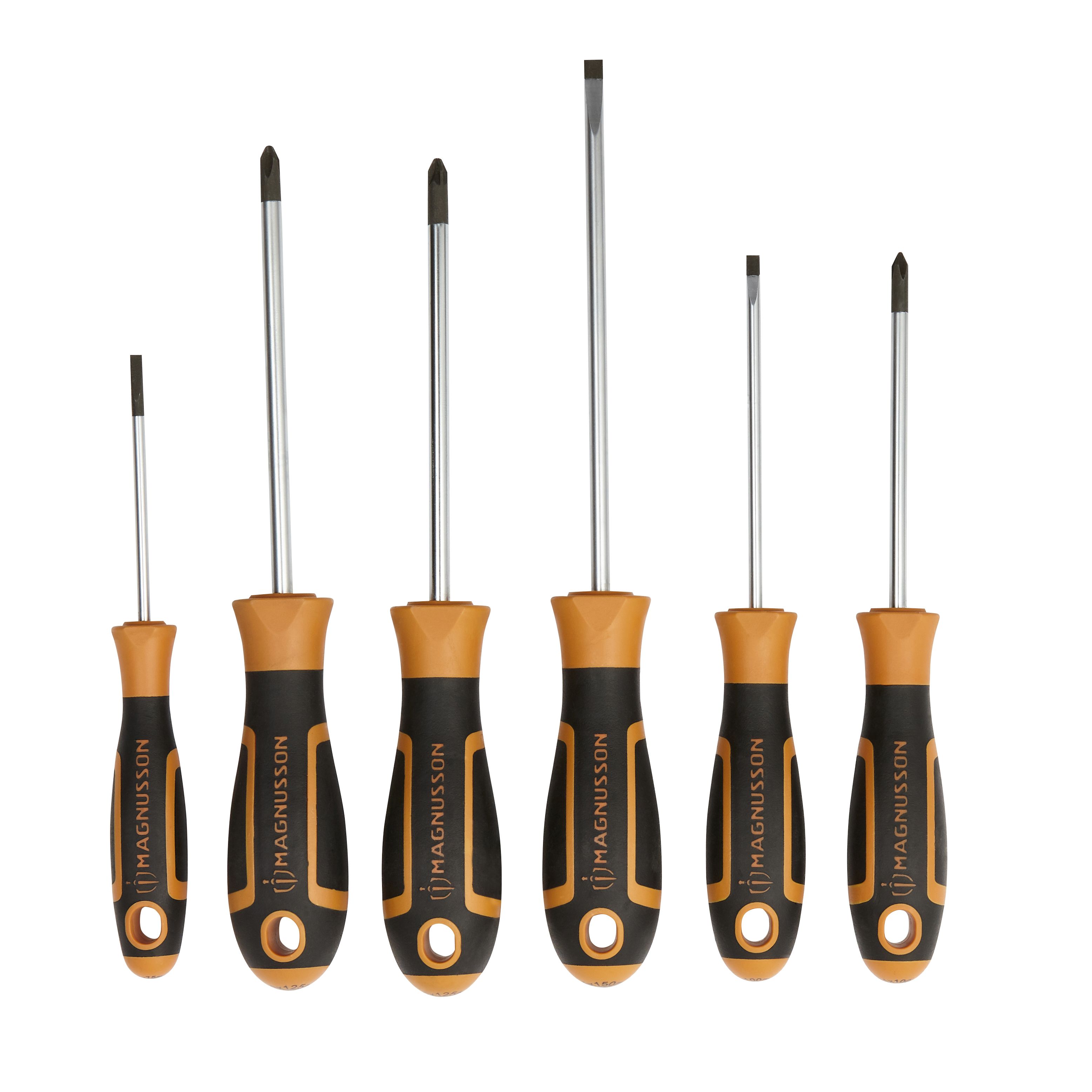 Magnusson 6 Piece Standard Mixed Screwdriver set Departments DIY at B&Q