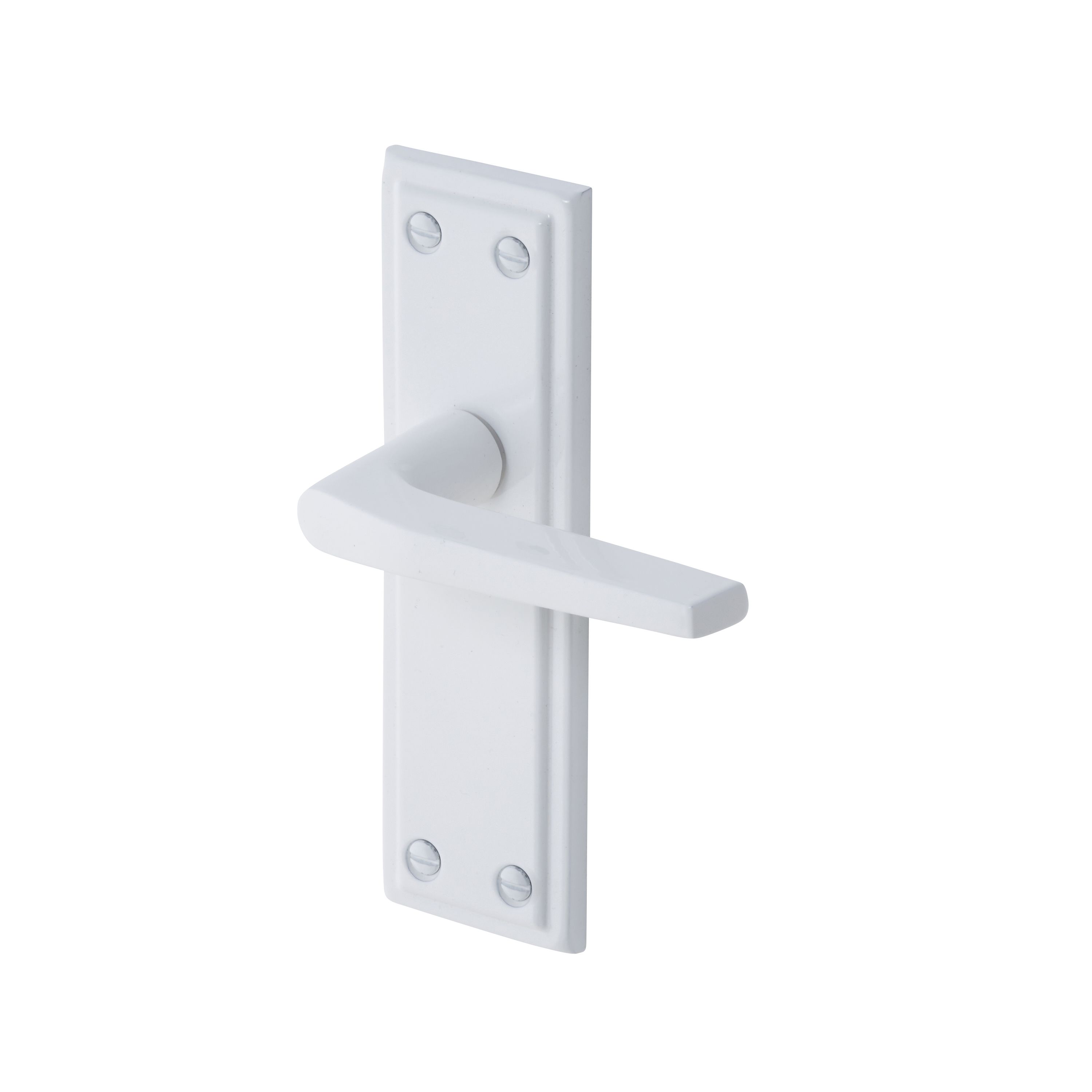 Colan Gloss White Internal Straight Latch Door handle ...