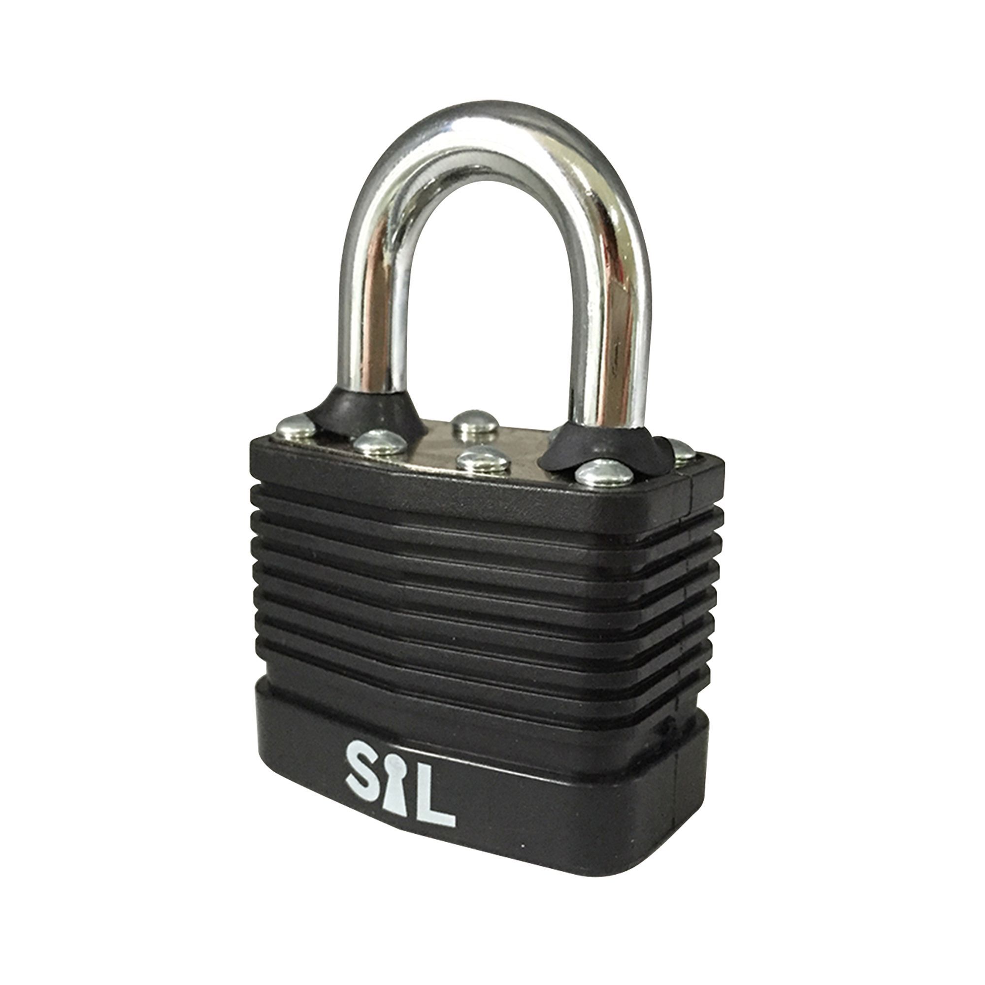 Smith & Locke Laminated steel Cylinder Steel open shackle Padlock (W
