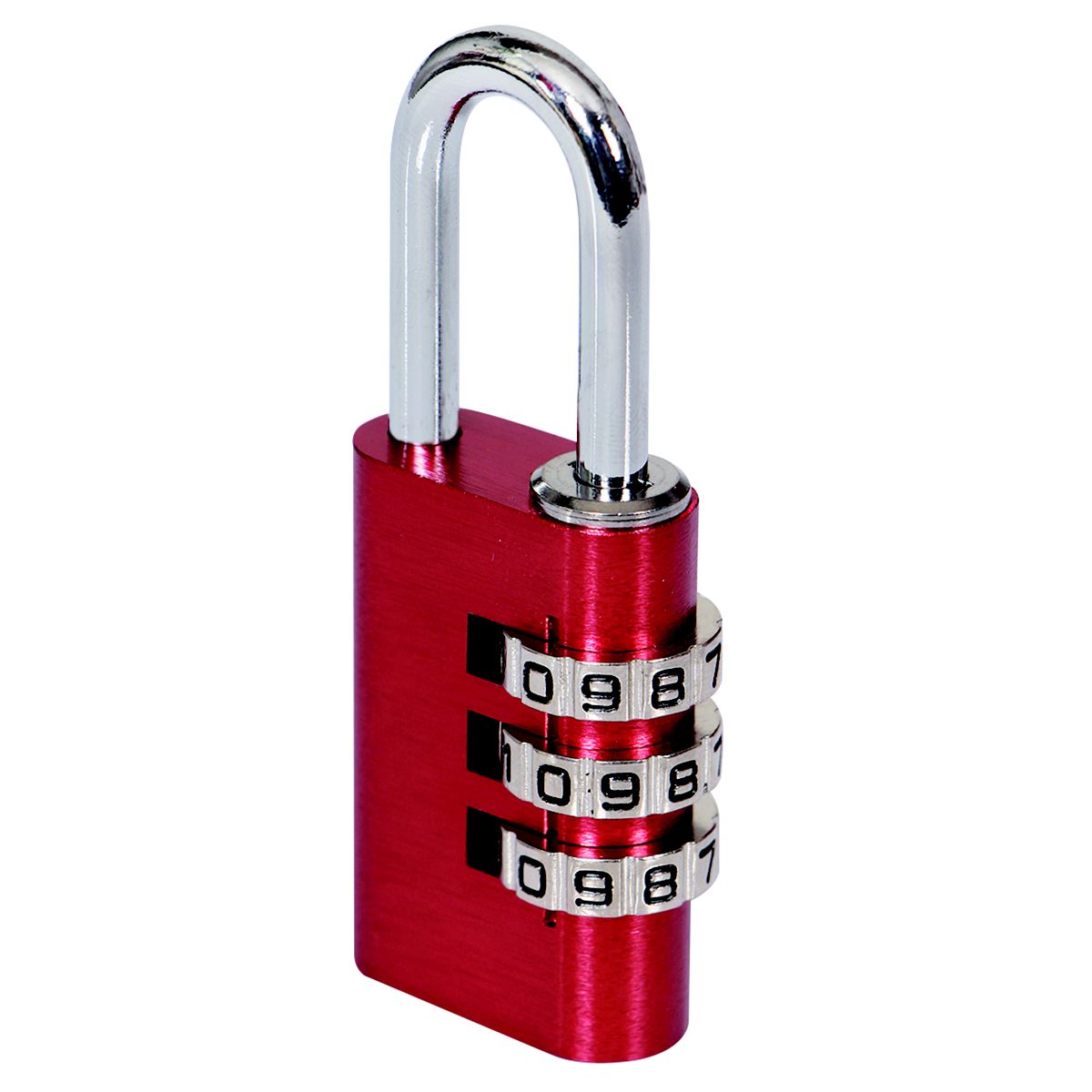 Smith & Locke Aluminium & Steel Open shackle Combination Padlock (W