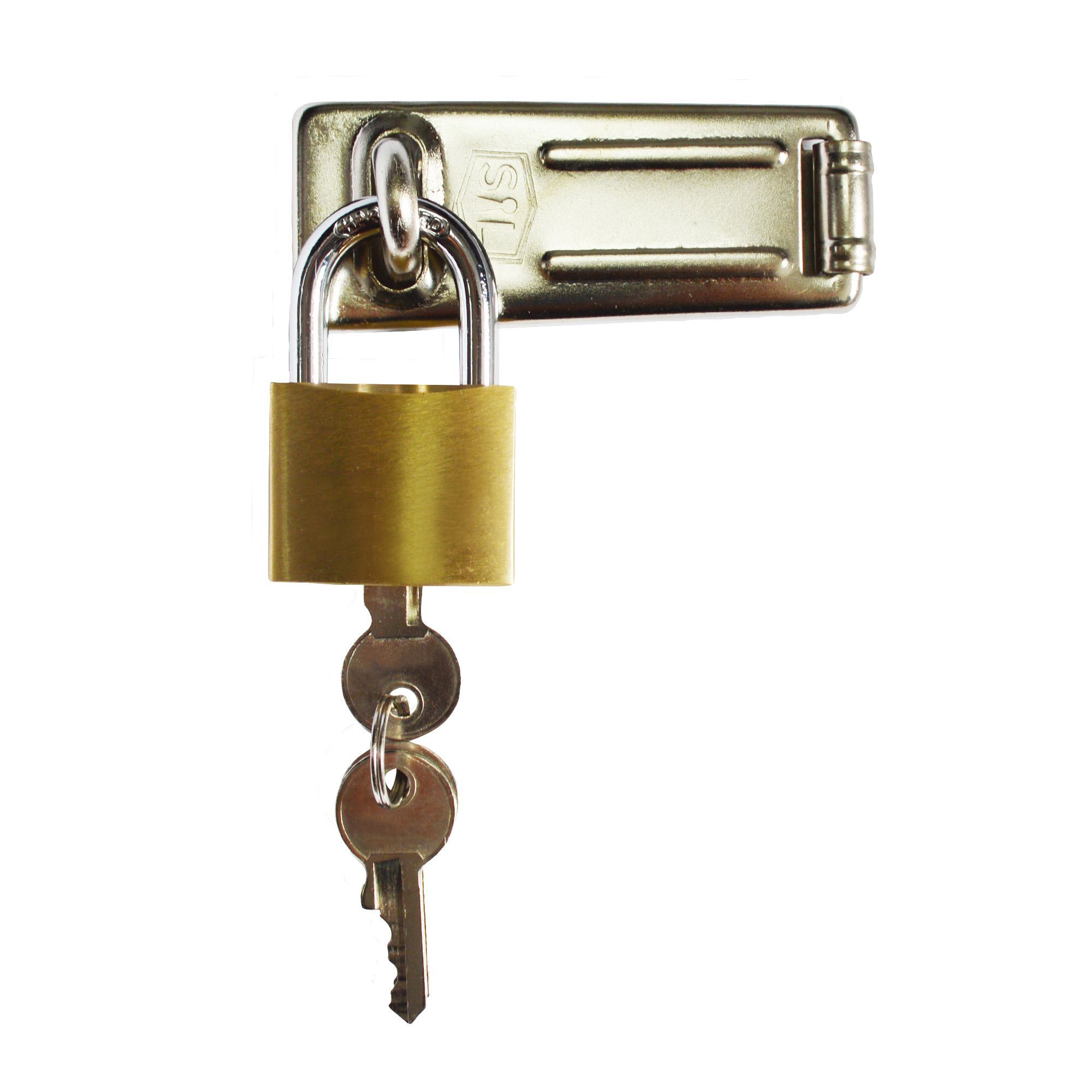 Smith & Locke Steel Hasp & staple, (L)90mm (W)30mm Departments DIY