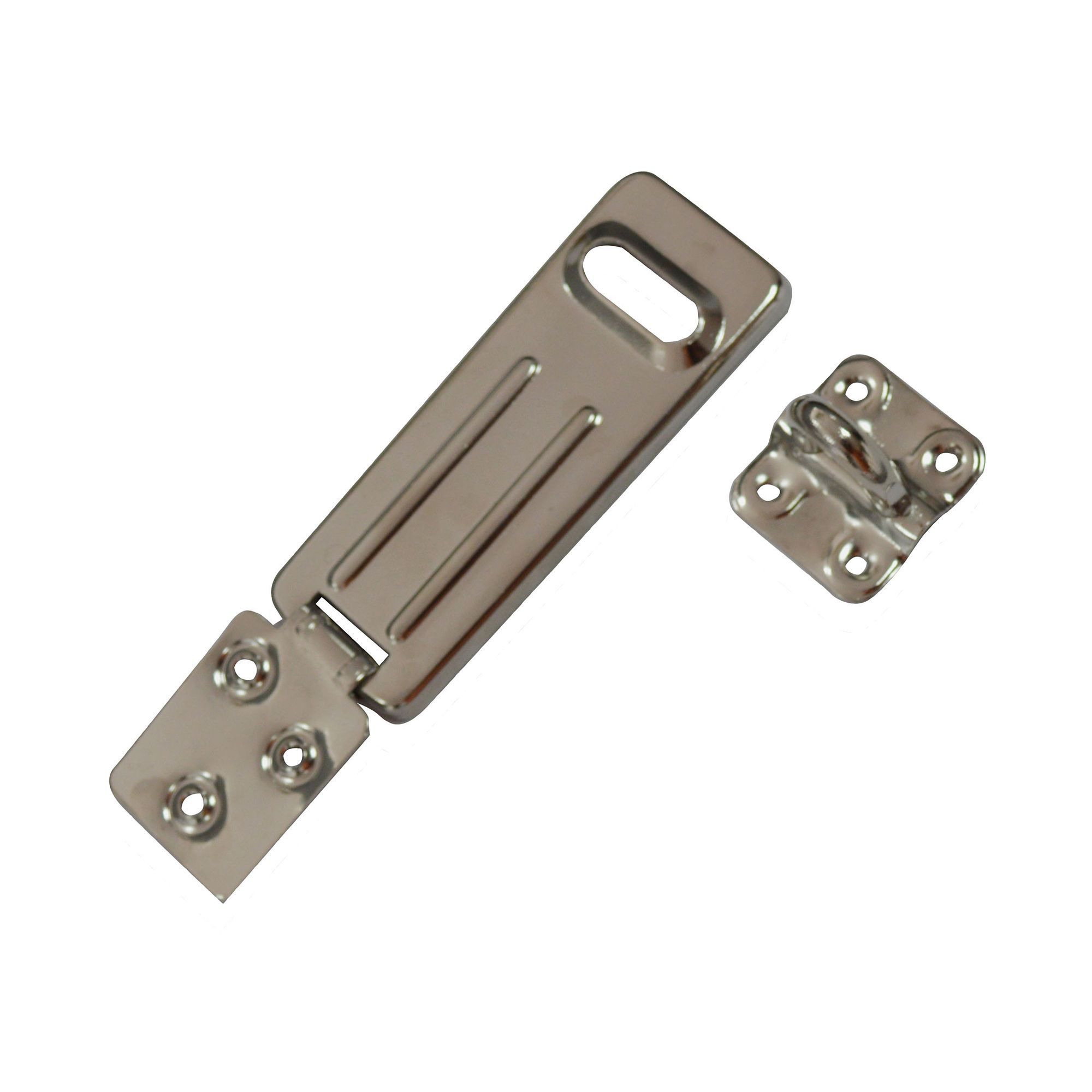 Smith & Locke Steel Hasp & staple, (L)90mm (W)30mm | Departments | DIY ...