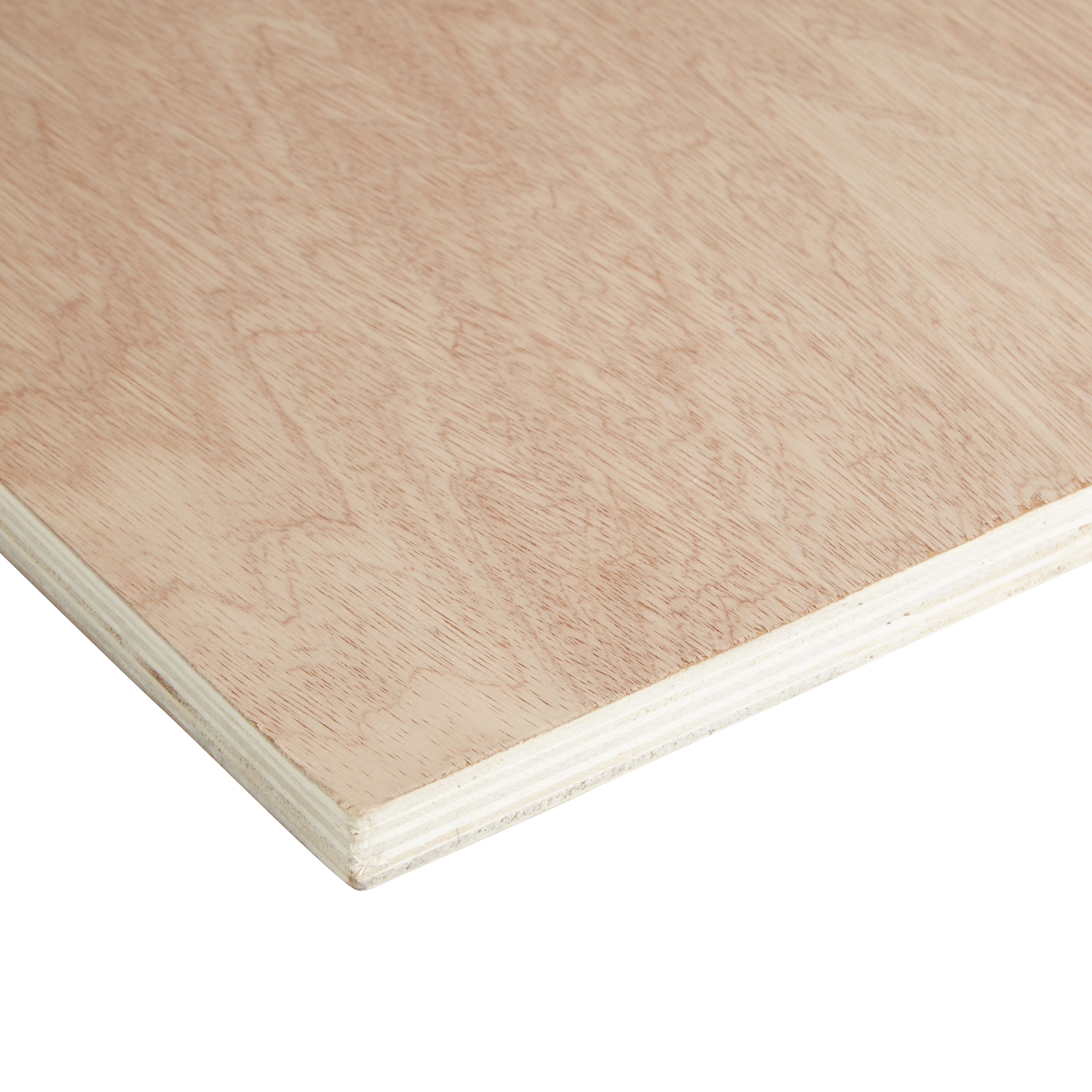 Smooth Hardwood Plywood Board (L)2.44m (W)1.22m (T)18mm Departments DIY at B&Q