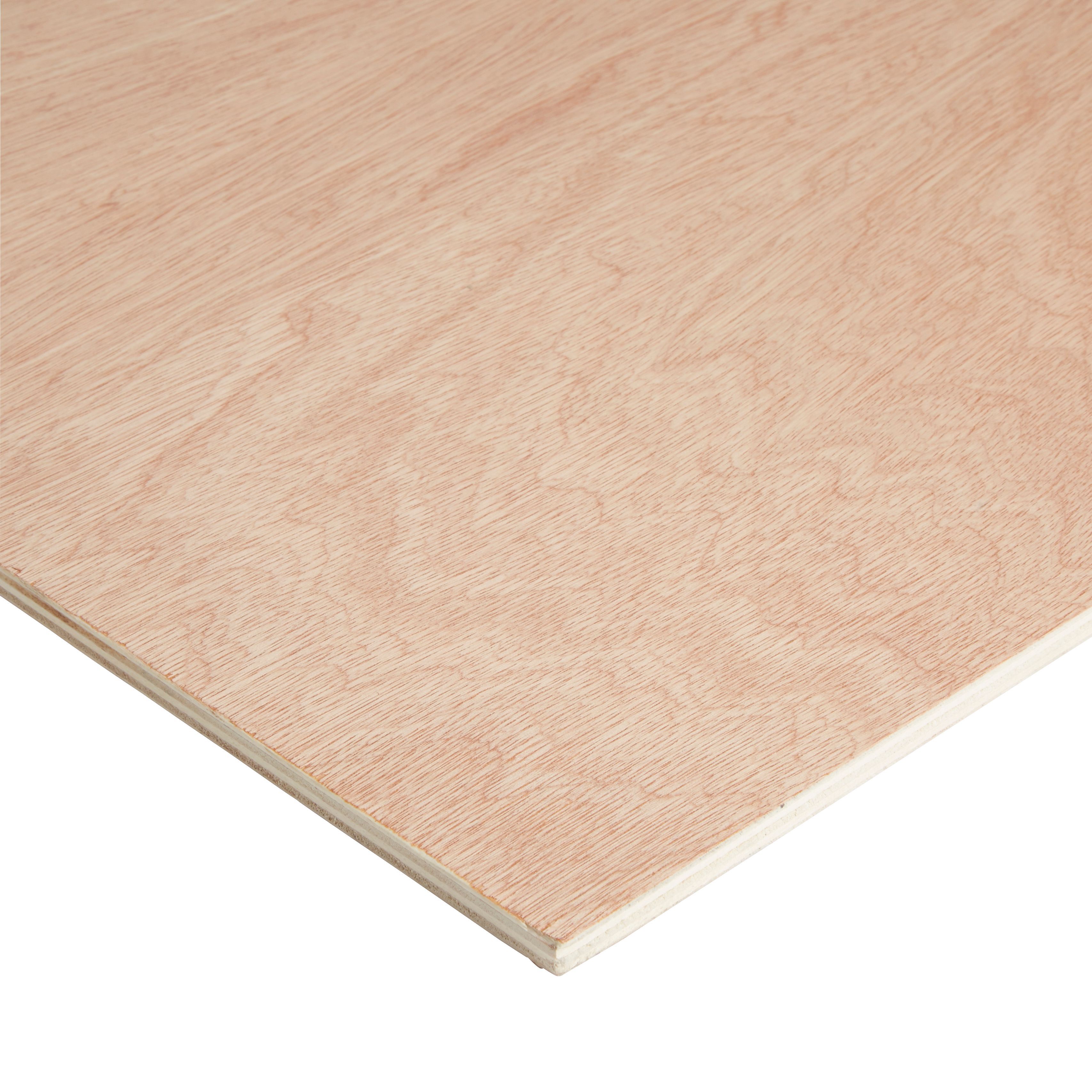 Smooth Hardwood Plywood Board (L)1.22m (W)0.61m (T)9mm Departments