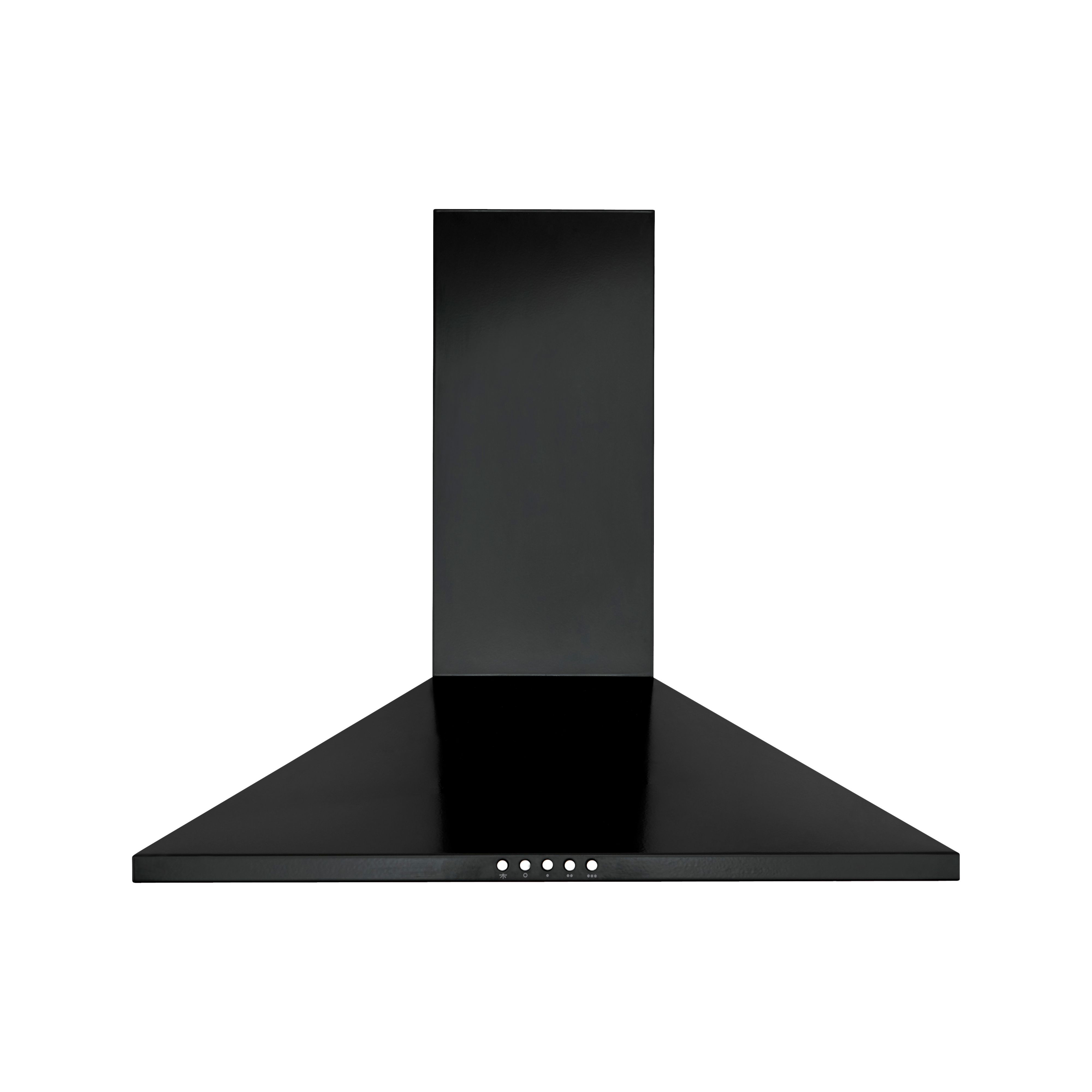 CHB60 Black Steel Chimney Cooker Hood, (W) 600mm | Departments | DIY At B&Q