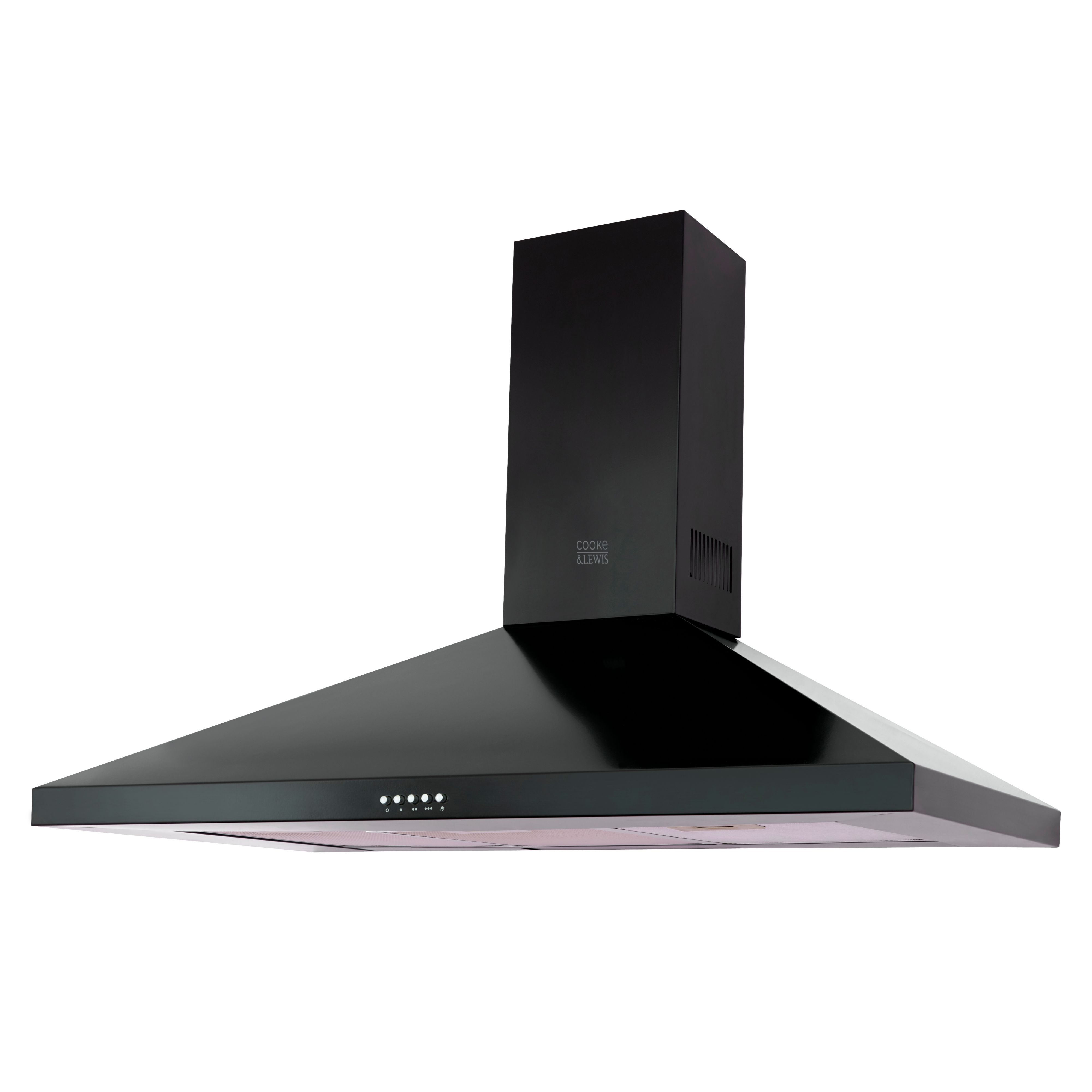 Cooke & Lewis CLCHB110 Black Steel Box Cooker hood, (W) 1100mm ...