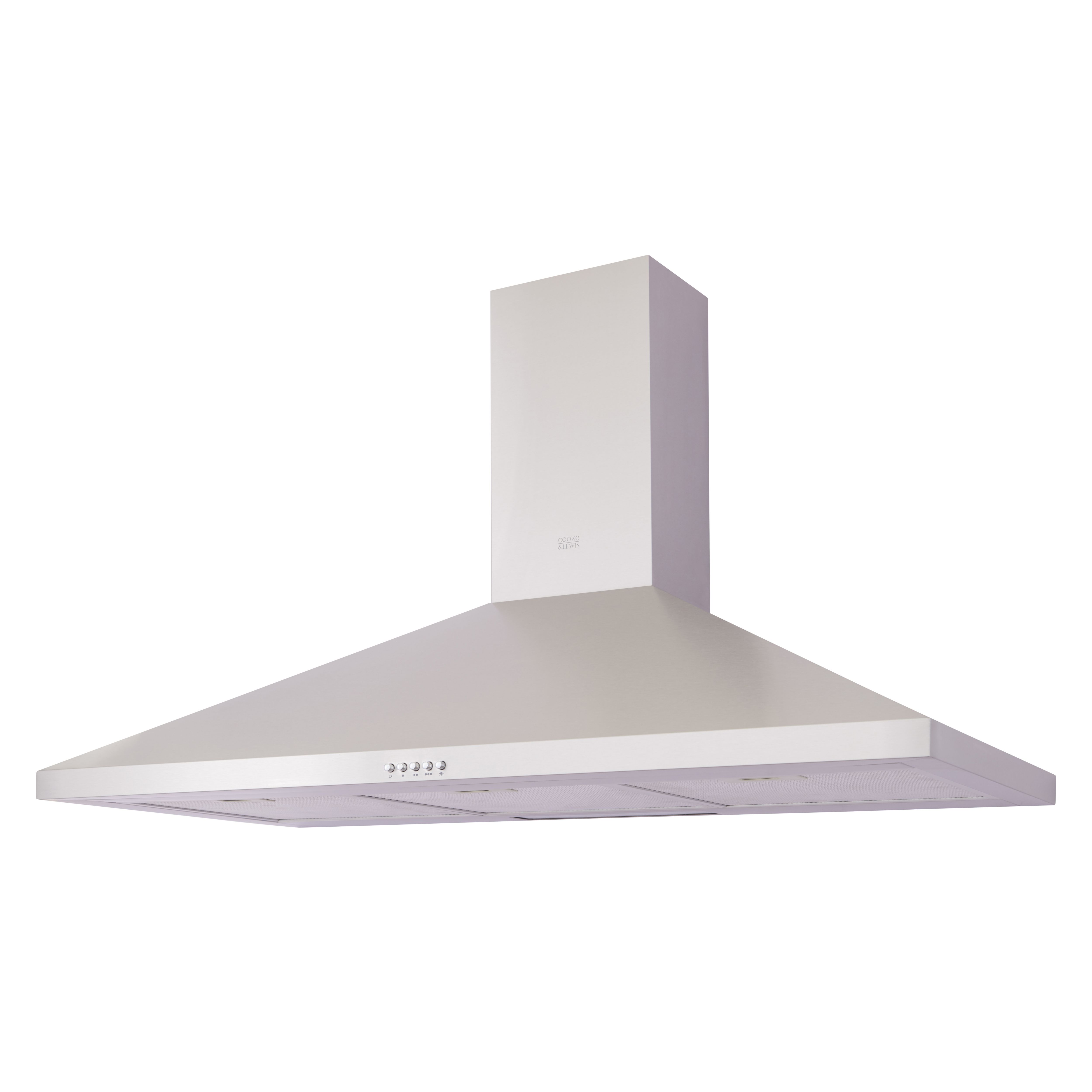 Cooke & Lewis CLCHS110 Inox Stainless steel Chimney Cooker hood, (W)110cm Departments DIY at B&Q