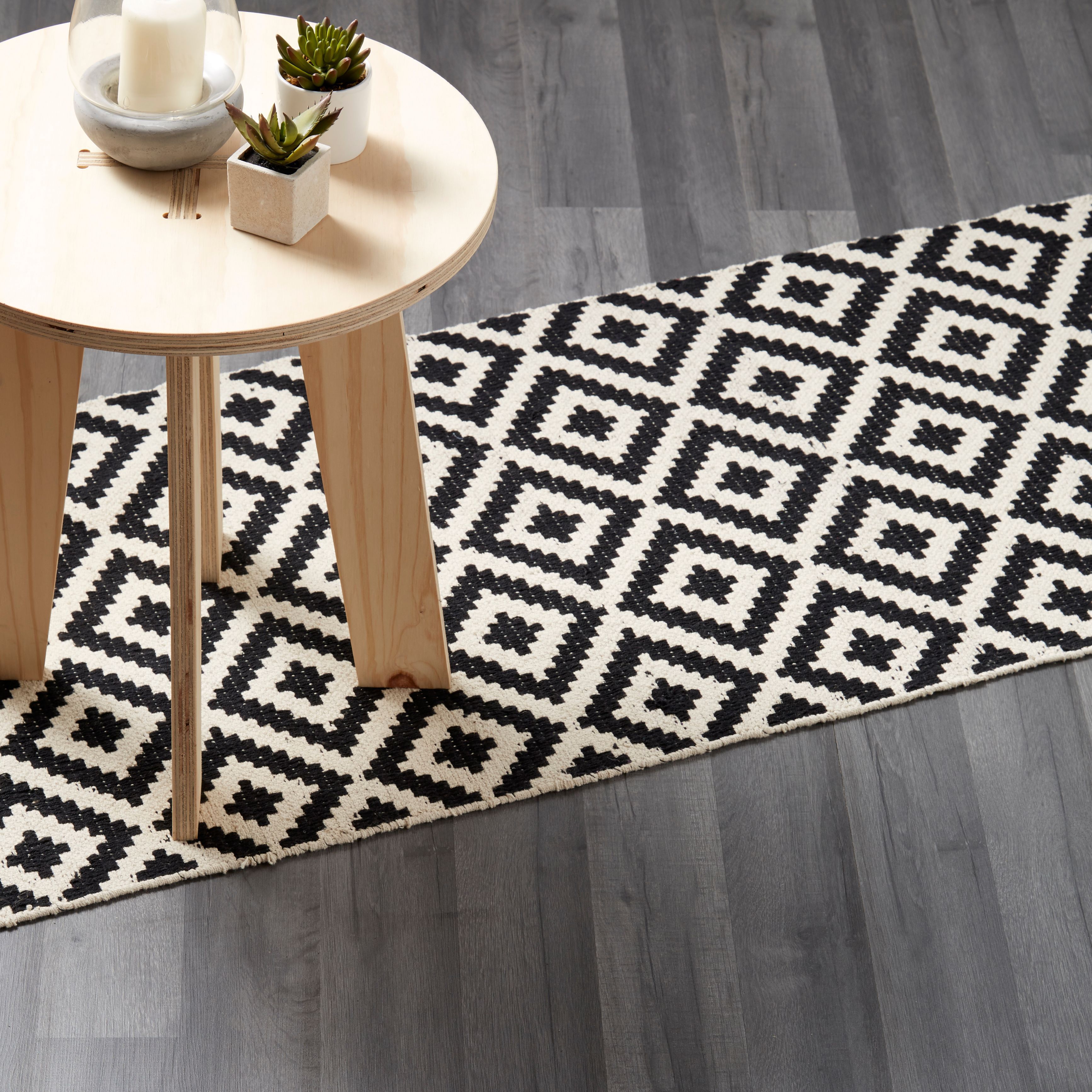 Bairnsdale Dark grey Oak effect Laminate flooring Sample