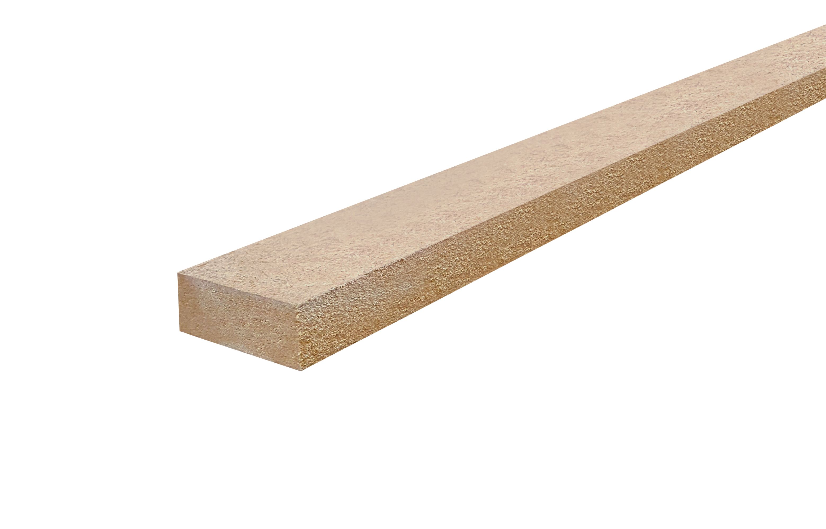 Smooth Square edge MDF Stripwood (L)2.4m (W)46mm (T)25mm Departments