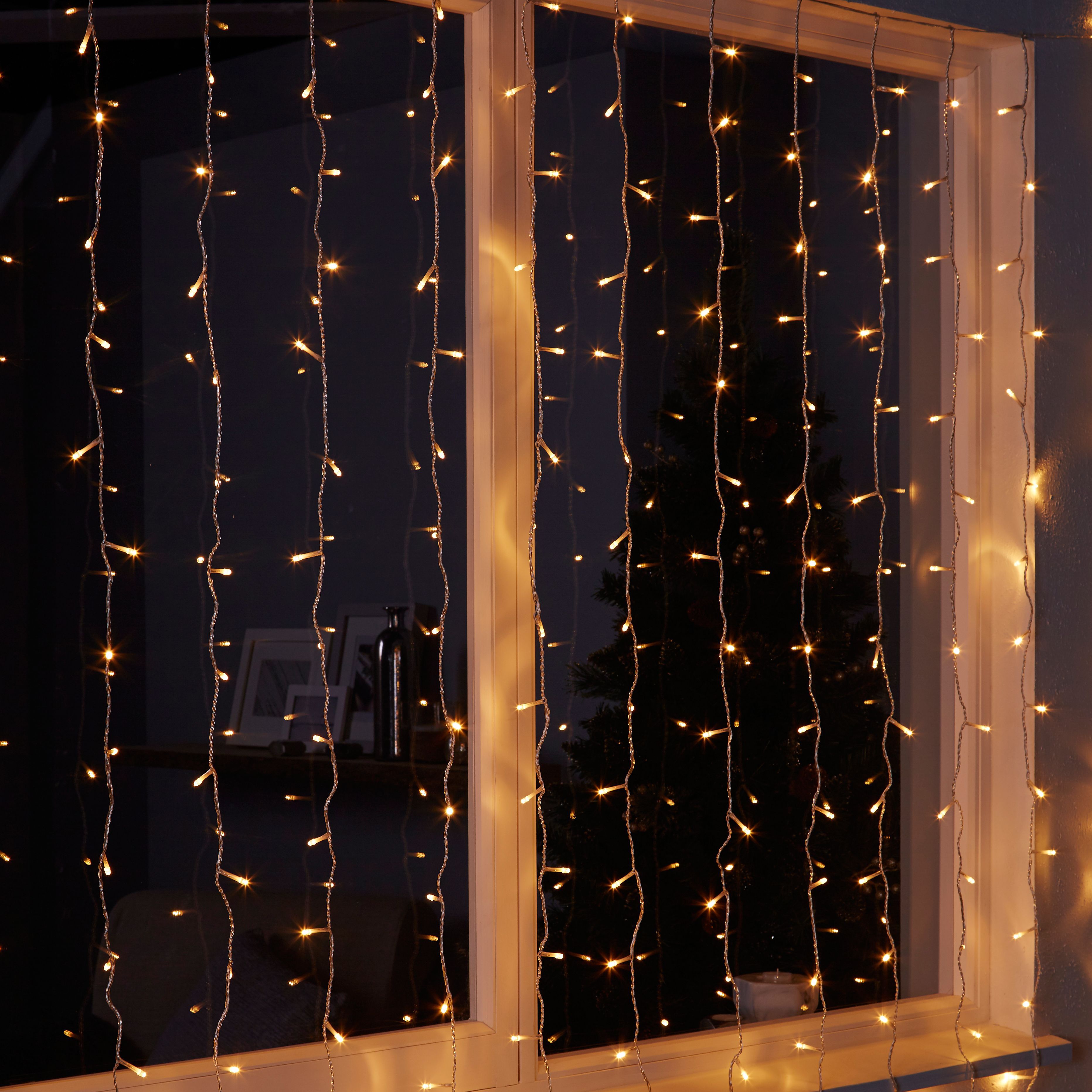 240 Warm white LED String lights Departments DIY at B&Q