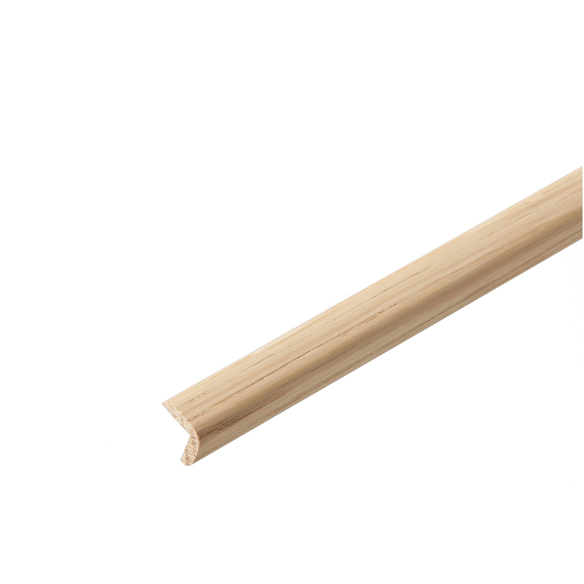 White Oak Angled edge Moulding (L)2.4m (W)27mm (T)27mm Departments