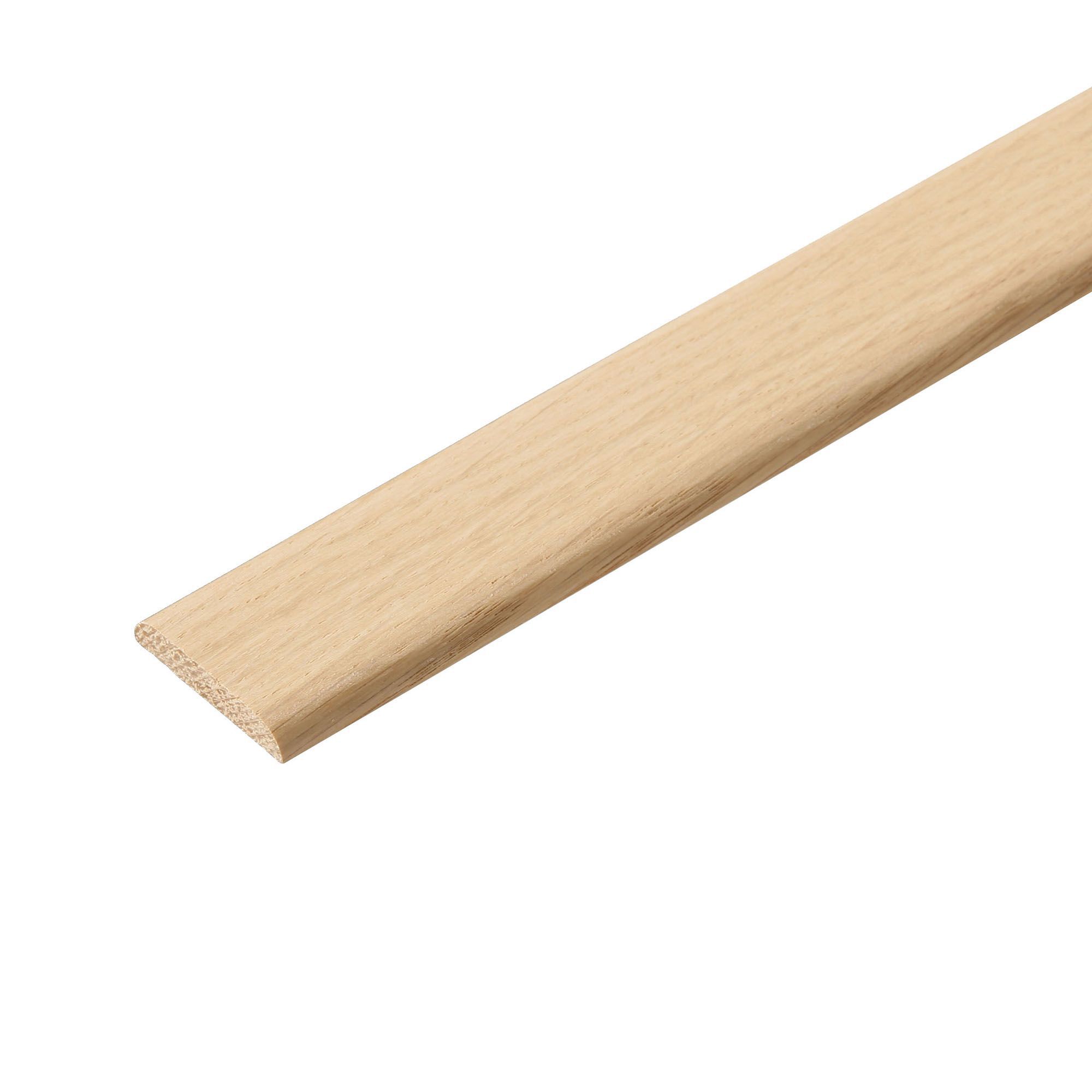 Oak D-Shape Moulding (L)2.4m (W)34mm (T)6mm | Departments | DIY at B&Q