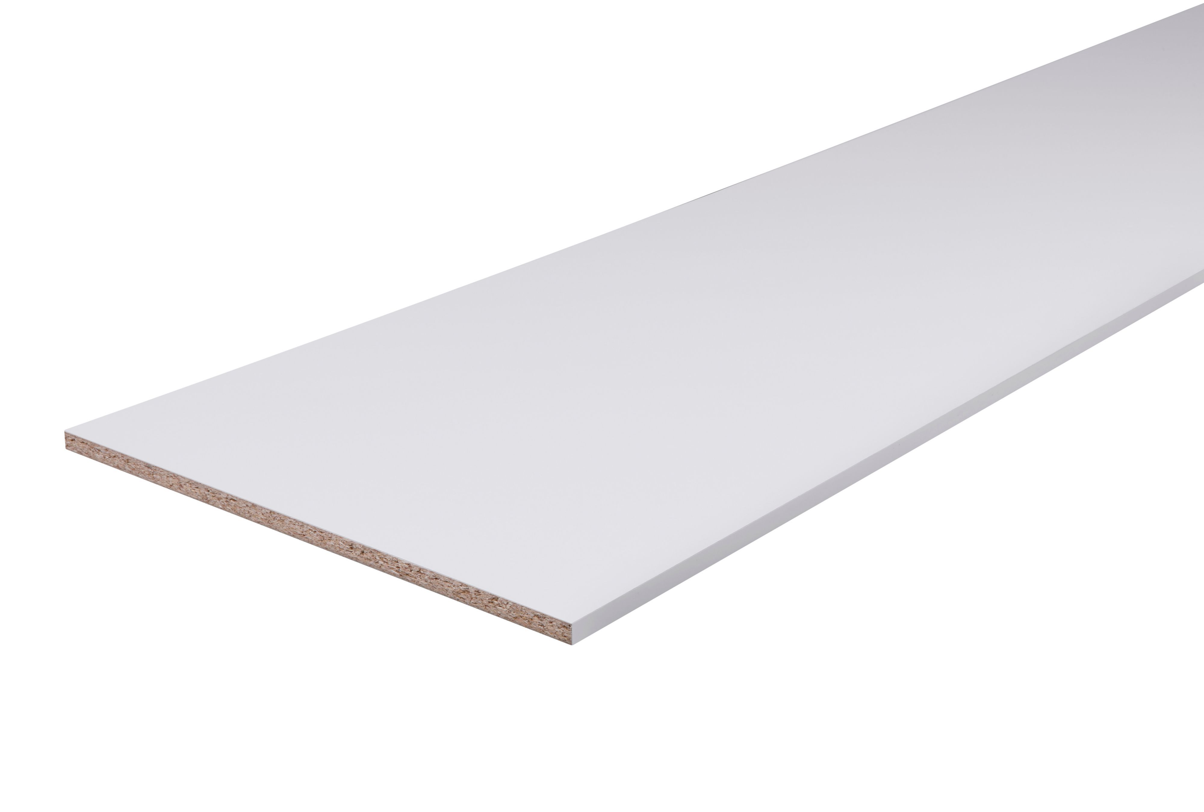 White Semi Edged Chipboard Furniture Board L 2m W 400mm T 16mm