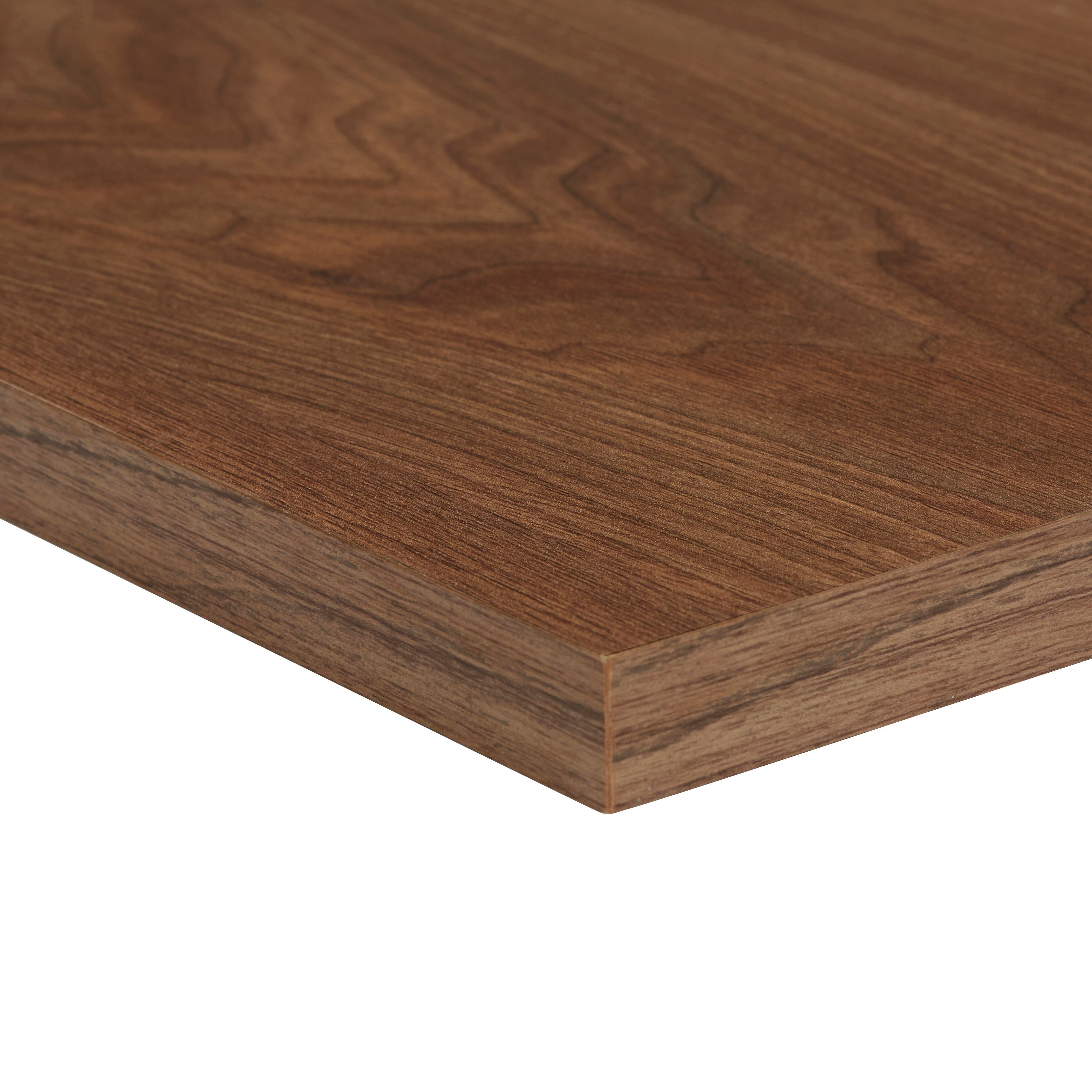 Chipboard Walnut Furniture board (L)800mm (W)300mm (T)18mm