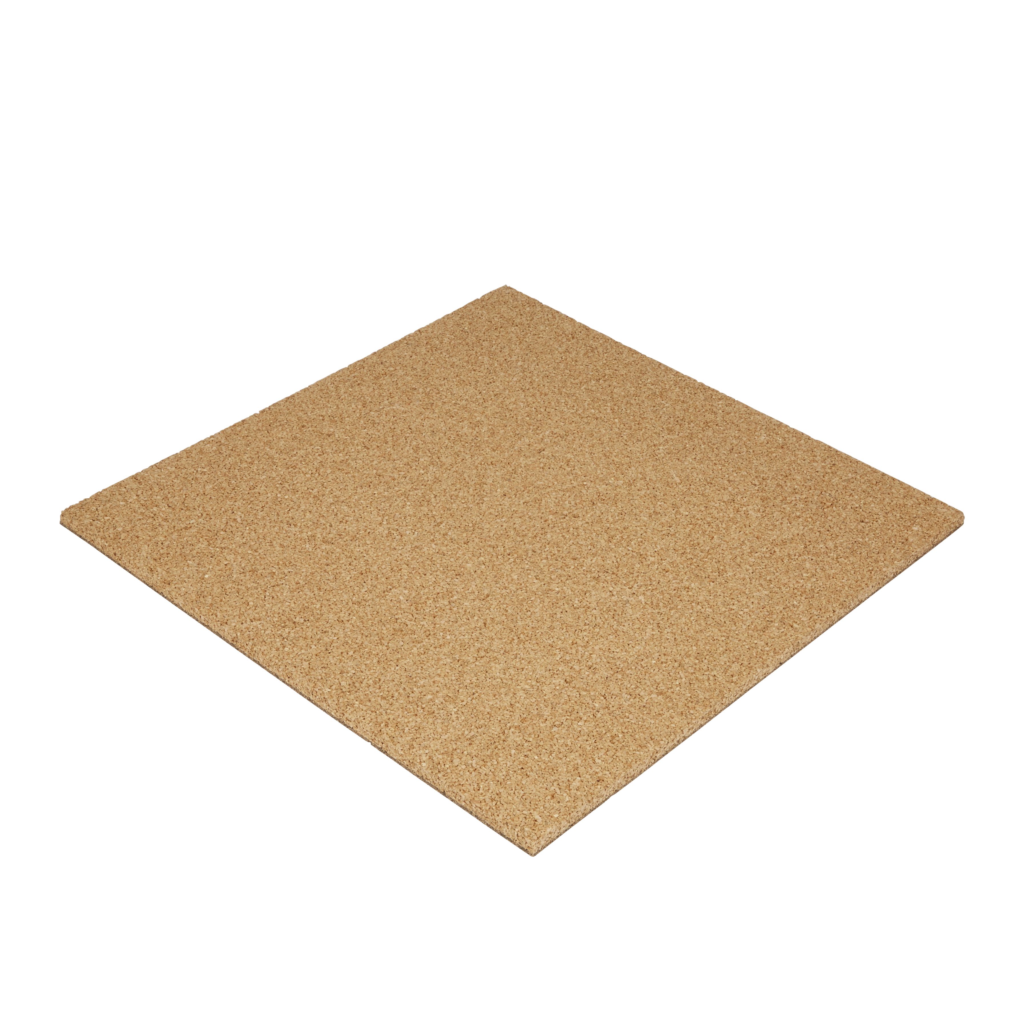 Diall Cork &amp; rubber Insulation tile (L)0.5m (W)0.5m (T 