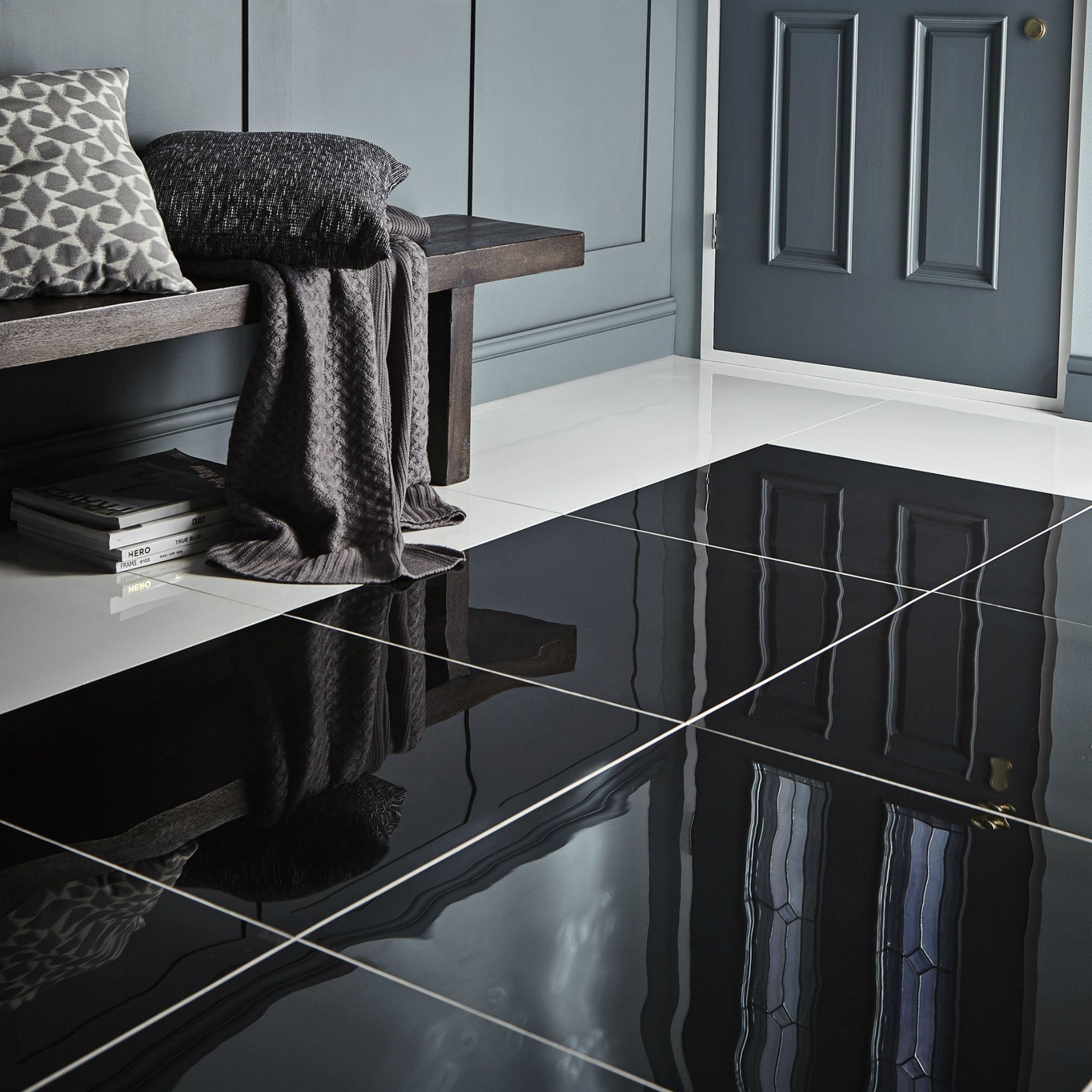 Black Porcelain Tile Flooring Flooring Tips 9604