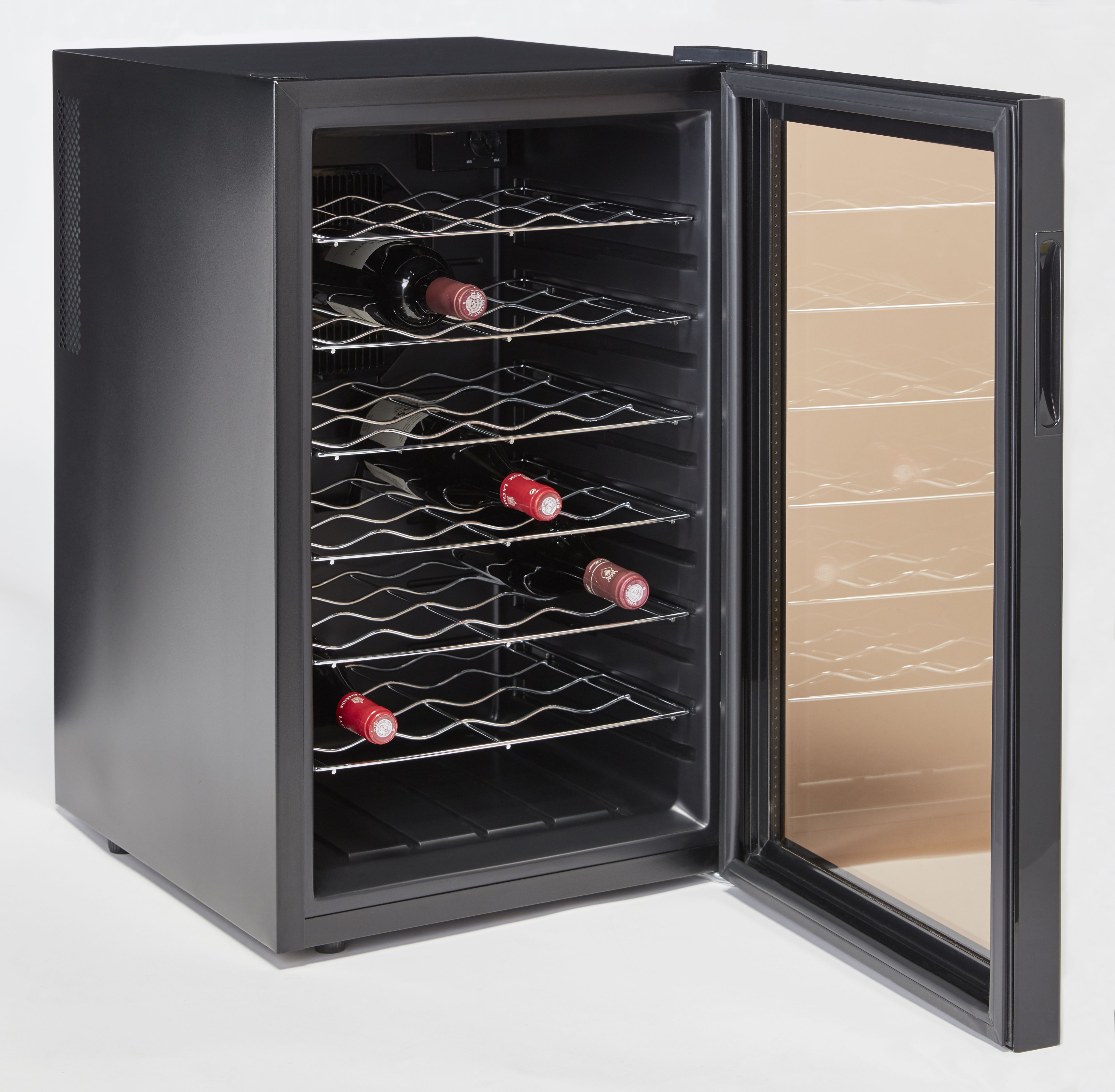 Cooke & Lewis CW70 Black 28 bottles Wine cooler Departments DIY at B&Q