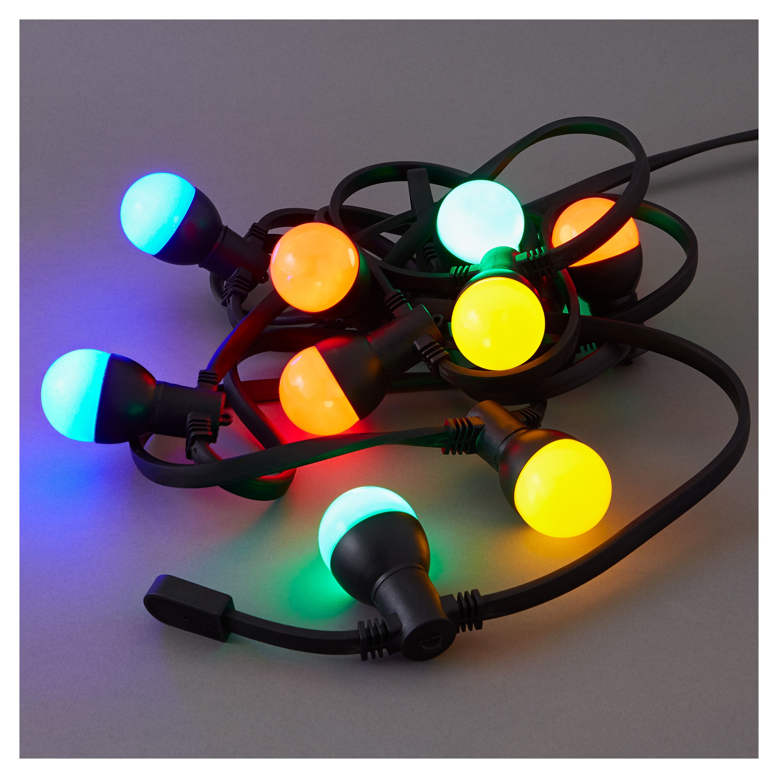 Blooma Barnaby Mainspowered Multicolour 10 LED External String lights Departments DIY at B&Q