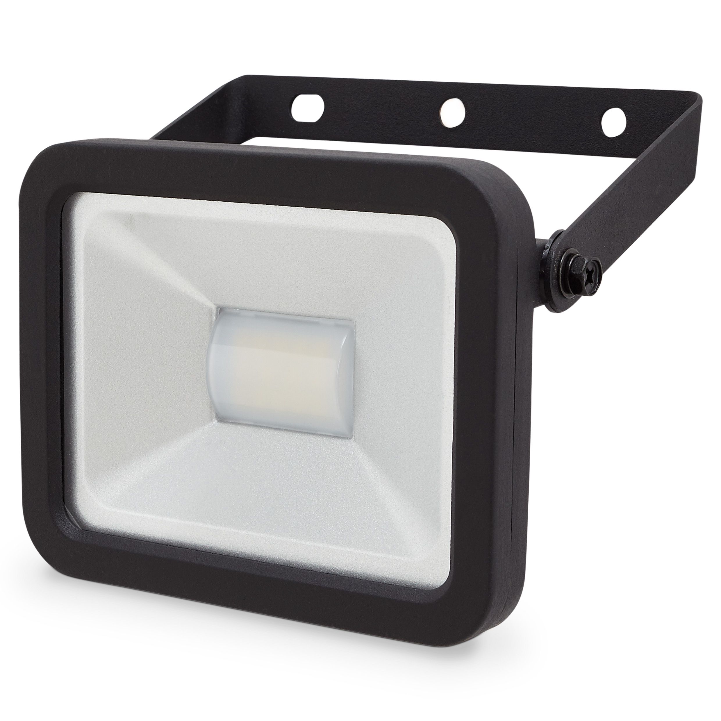 Blooma Weyburn Gloss Black Mainspowered LED Outdoor Flood light 800lm