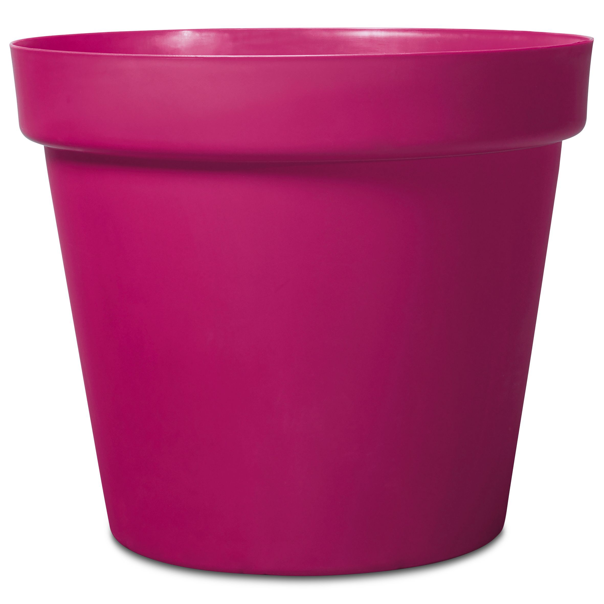 Nurgul Pink Plastic Plant pot (Dia)70cm Departments DIY at B&Q